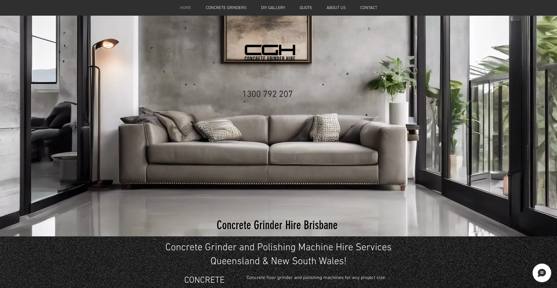 Website screenshot of Cgha.com.au