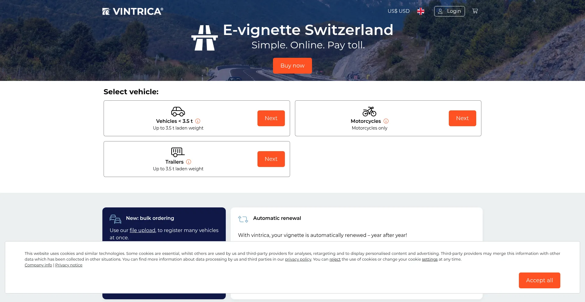 Website screenshot of Ch-vignette.com