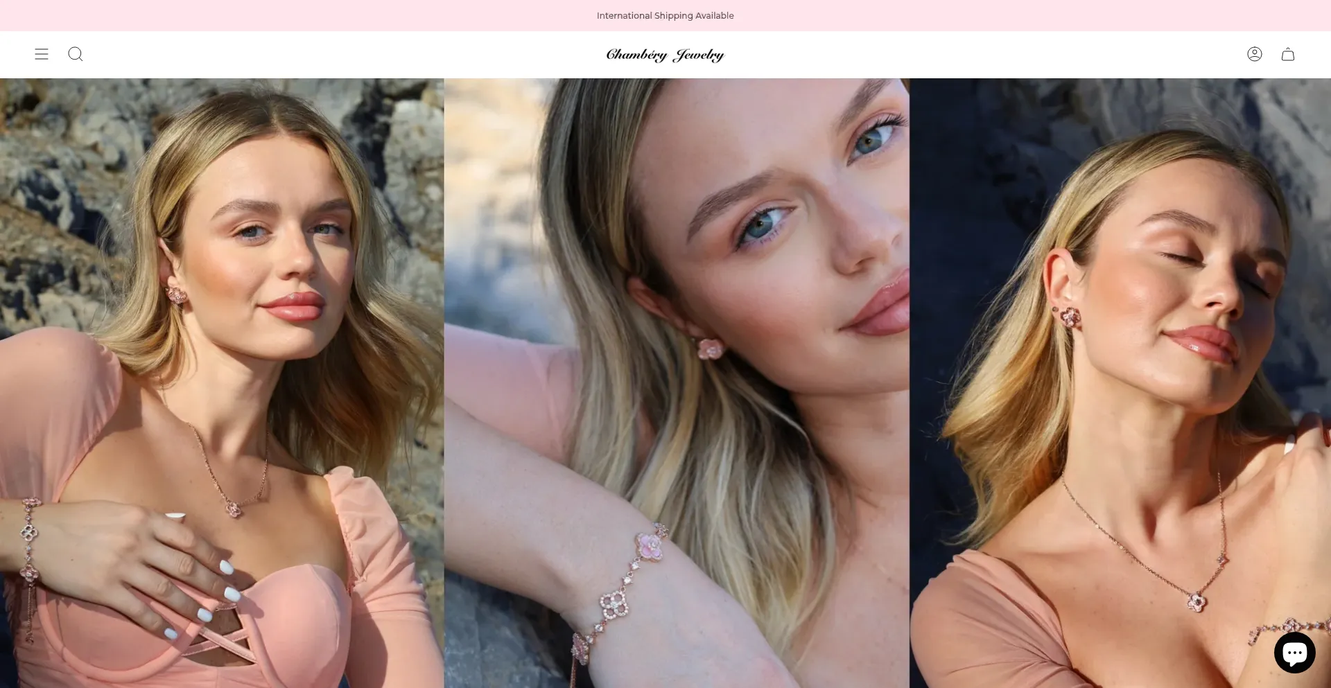 Website screenshot of Chamberyjewelry.com