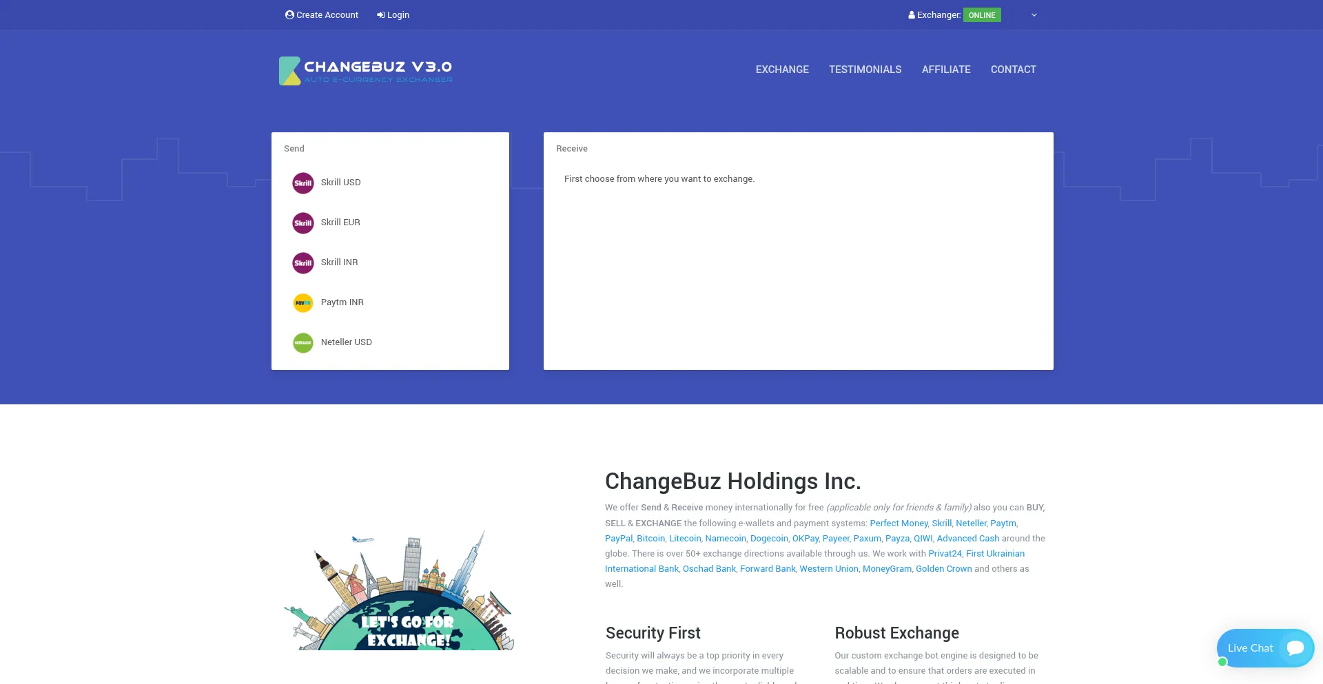 Changebuz.com Screenshot