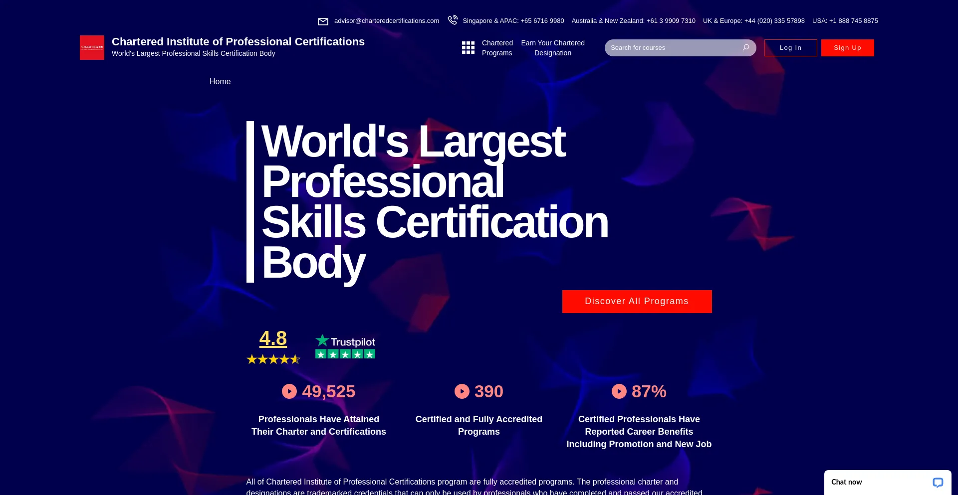 Charteredcertifications.com é Seguro e Confiável?