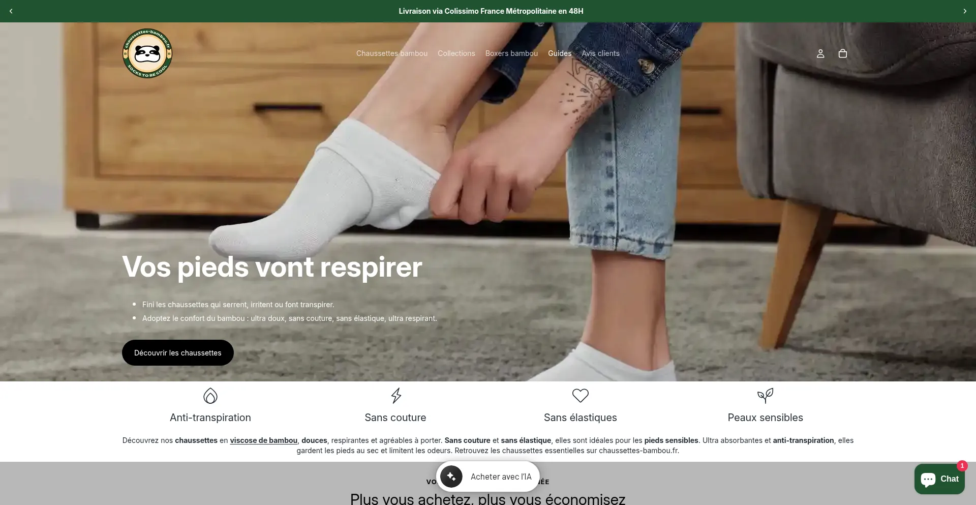 Chaussettes-bambou.fr