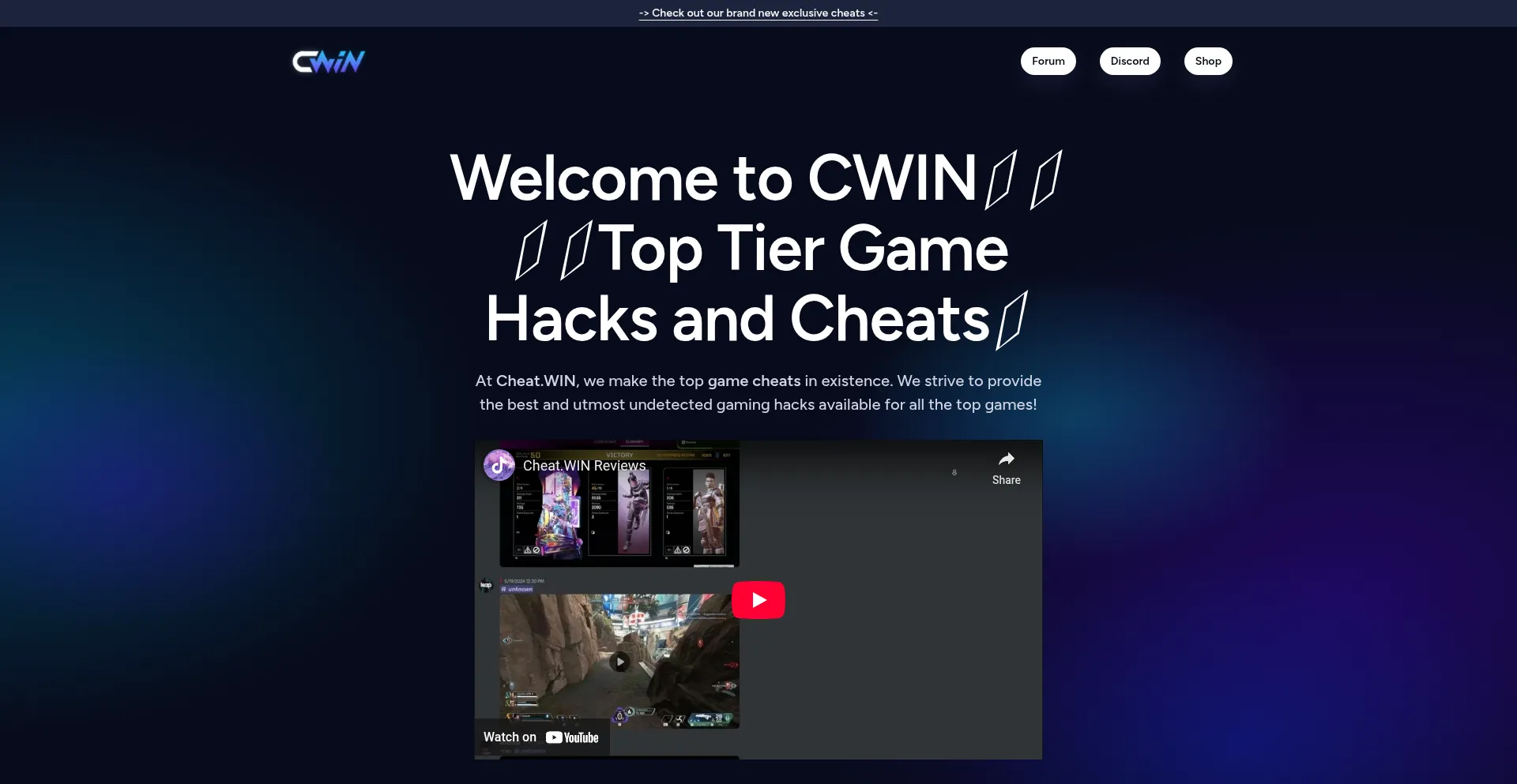 Cheat.win Screenshot