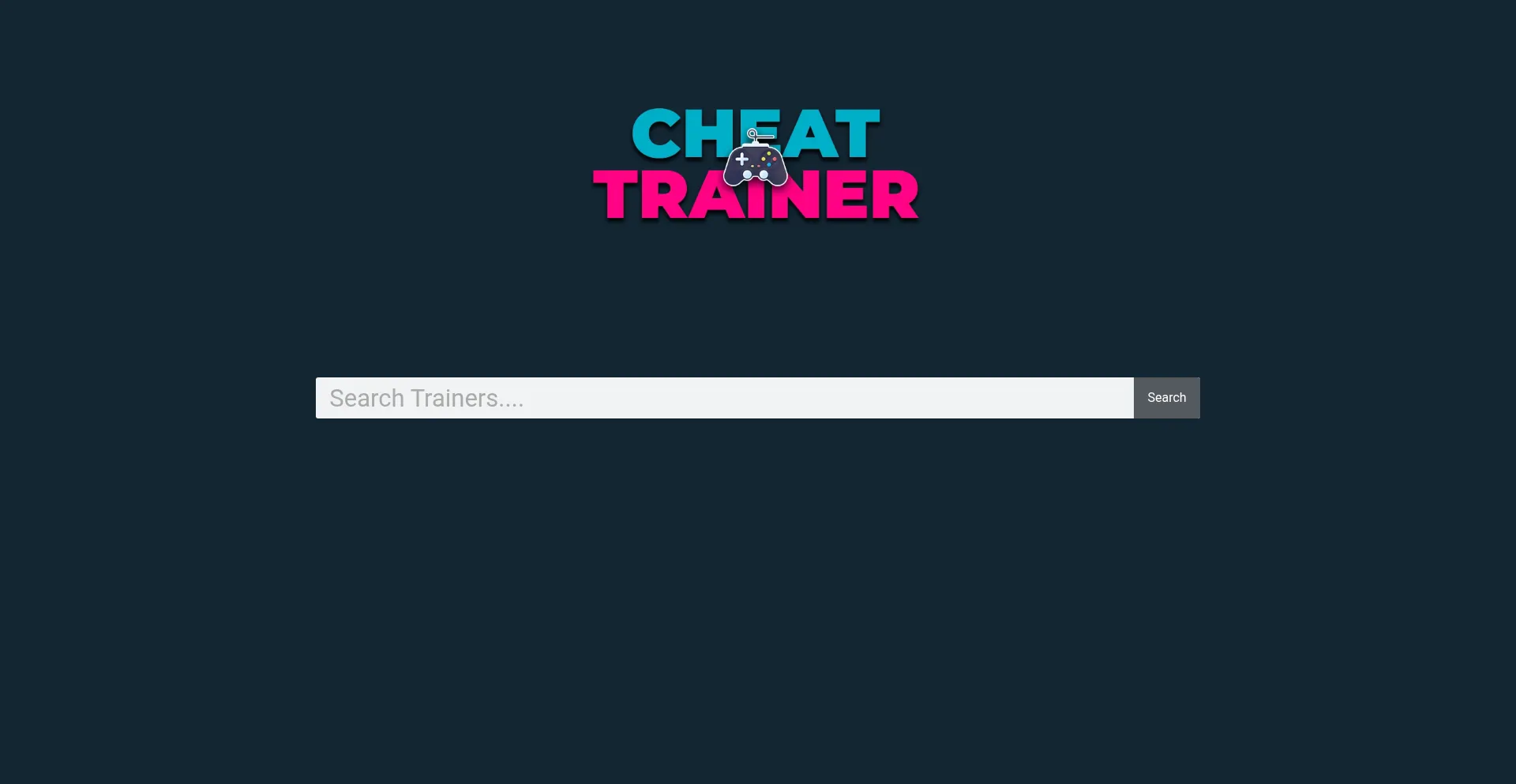 Website screenshot of Cheattrainer.com