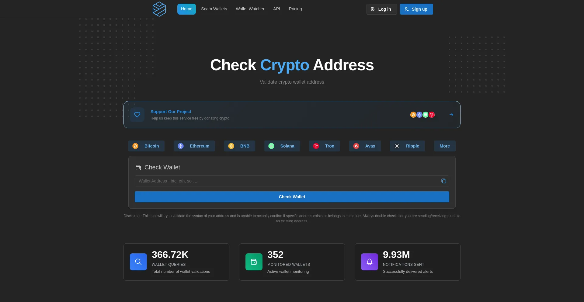 Checkcryptoaddress.com