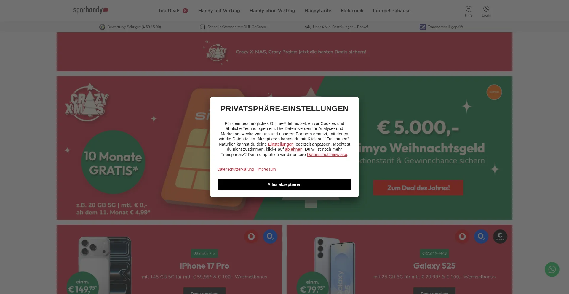 Checkout.sparhandy.de