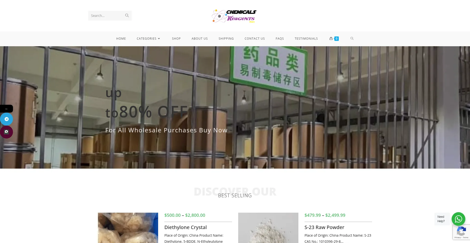 Chemicalsreagentsstore.com é Seguro e Confiável?