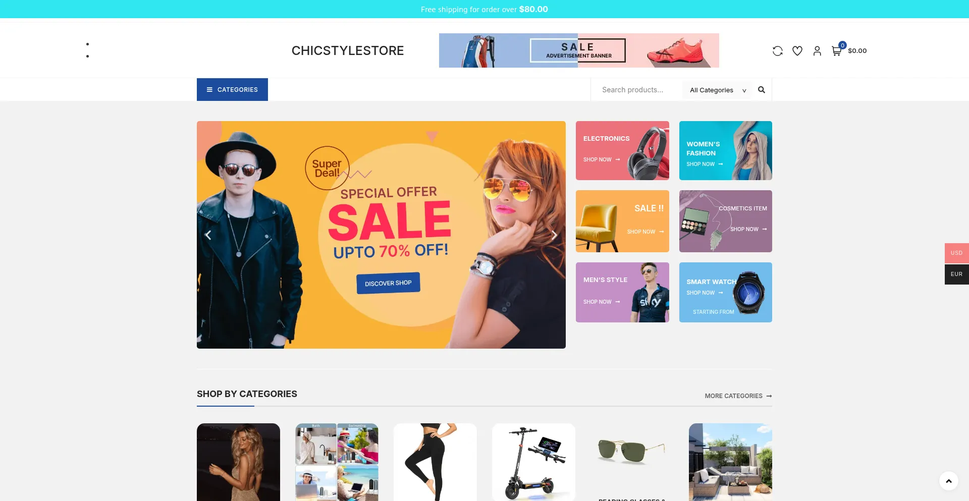 Website screenshot of Chicstylestore.com