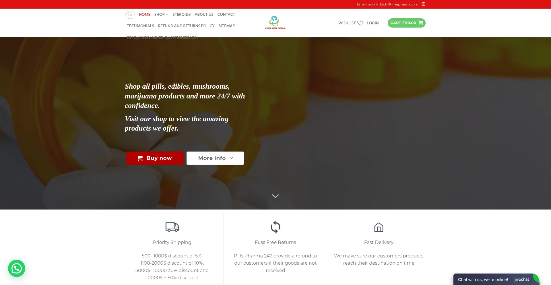 Chilltimepharm.com é Seguro e Confiável?