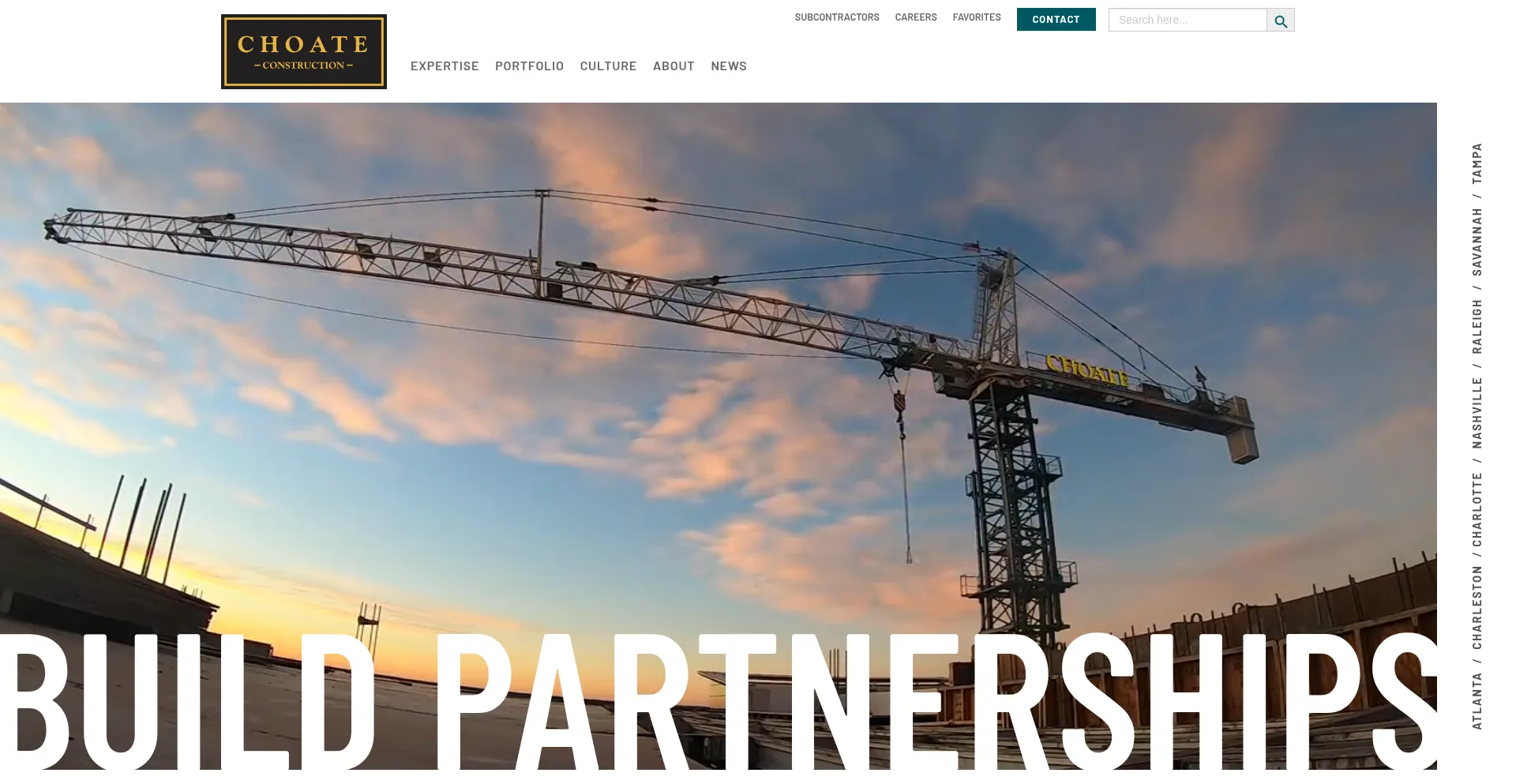 Website screenshot of Choateco.com