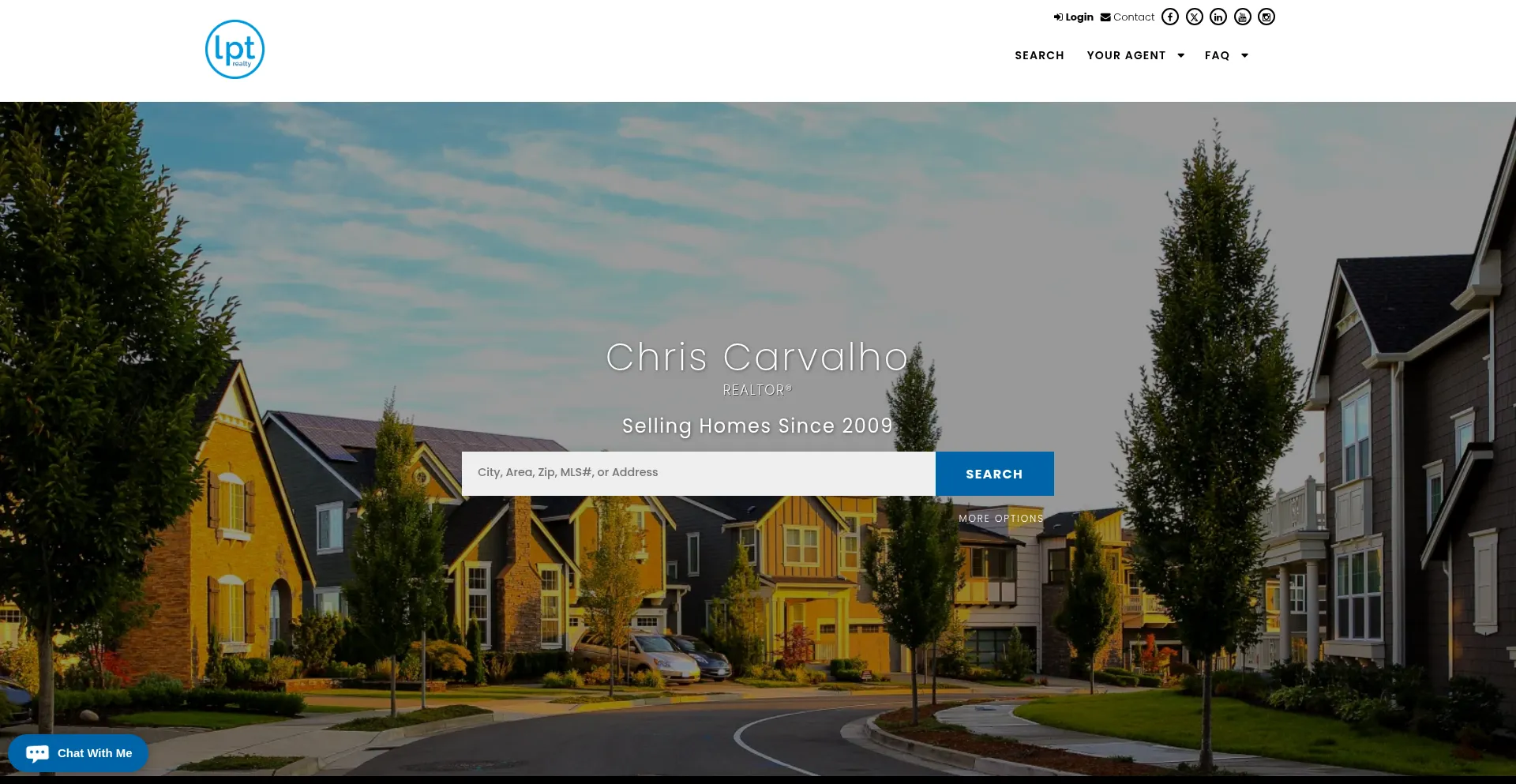 Website screenshot of Chrissellsct.com