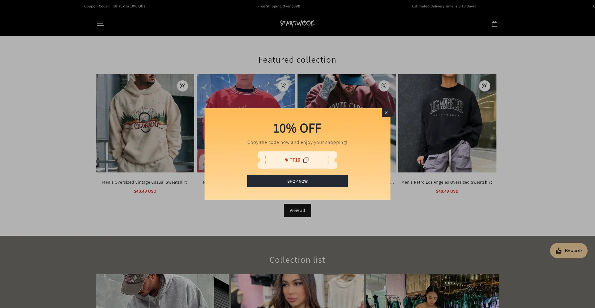 Website screenshot of Christry.shop