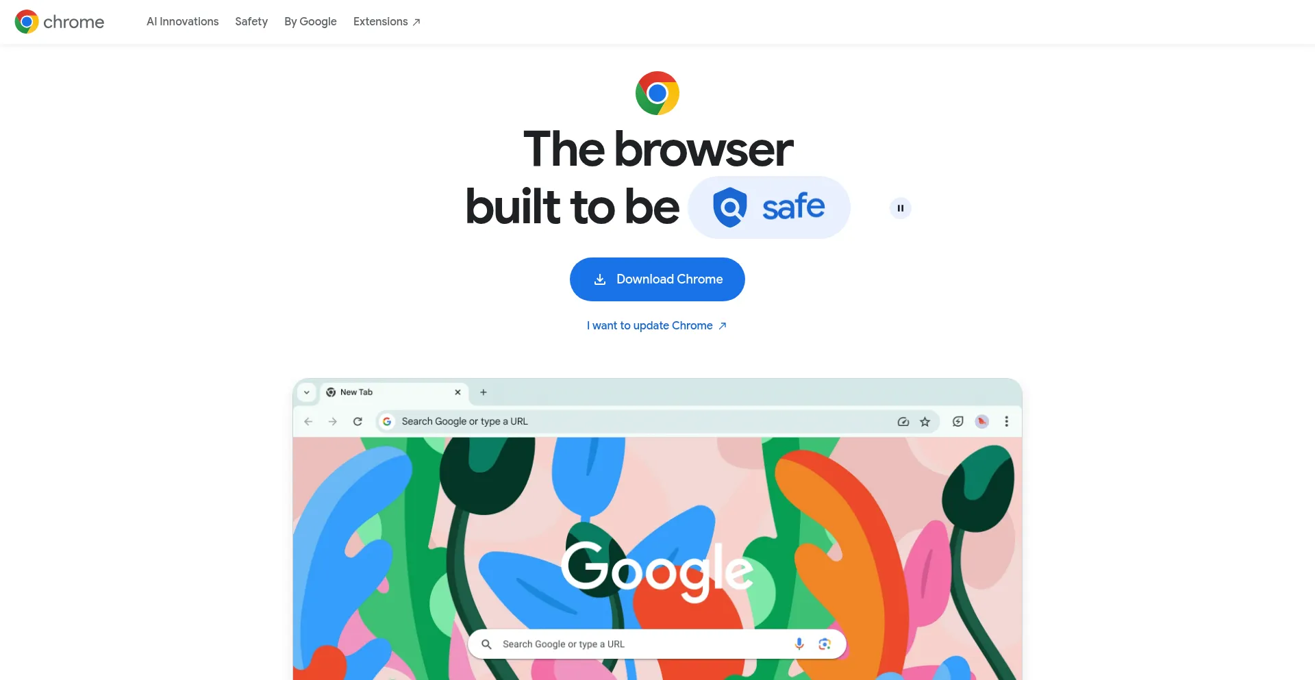 Website screenshot of Chrome.google.com