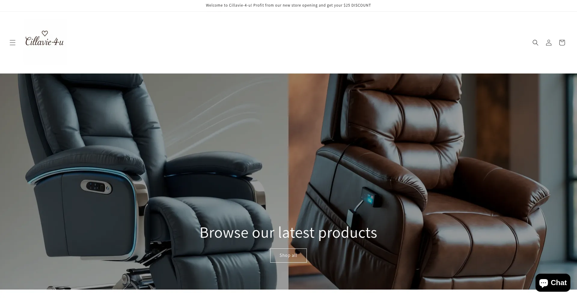 Website screenshot of Cillavie-4-u.com