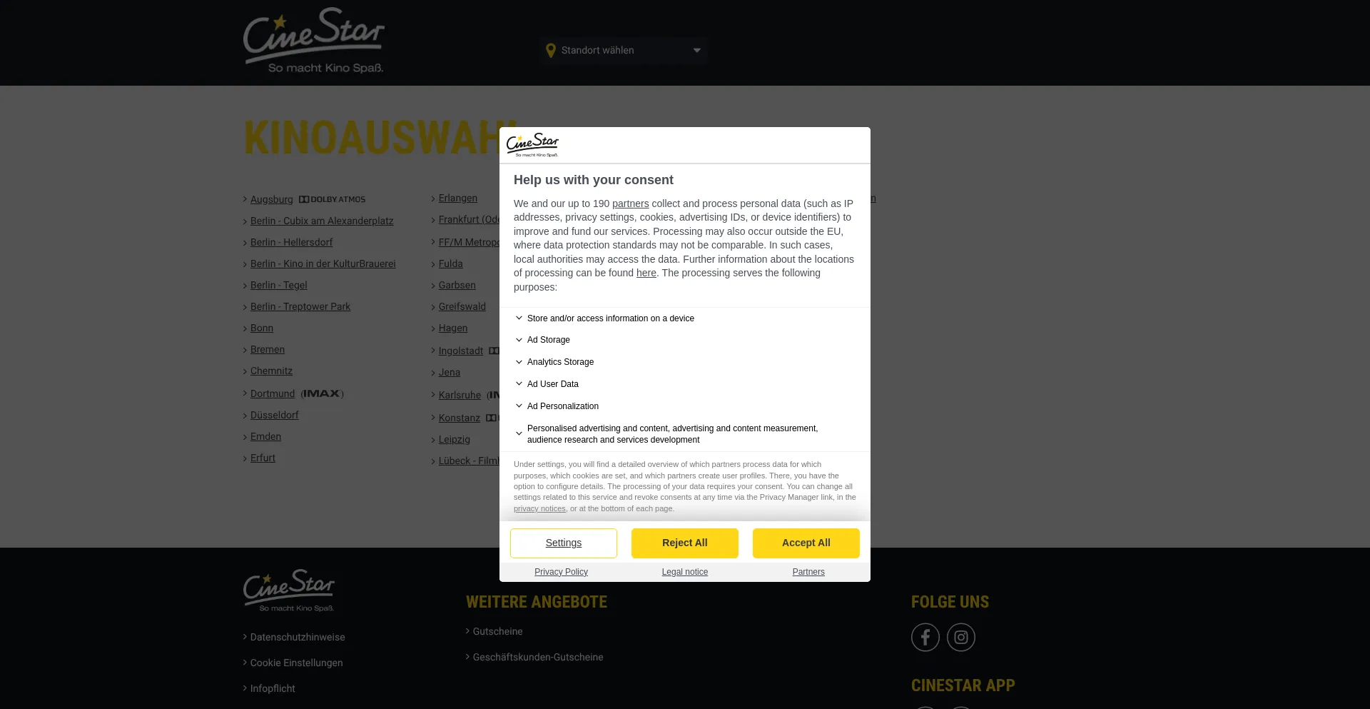 Cinestar.de é Seguro e Confiável?