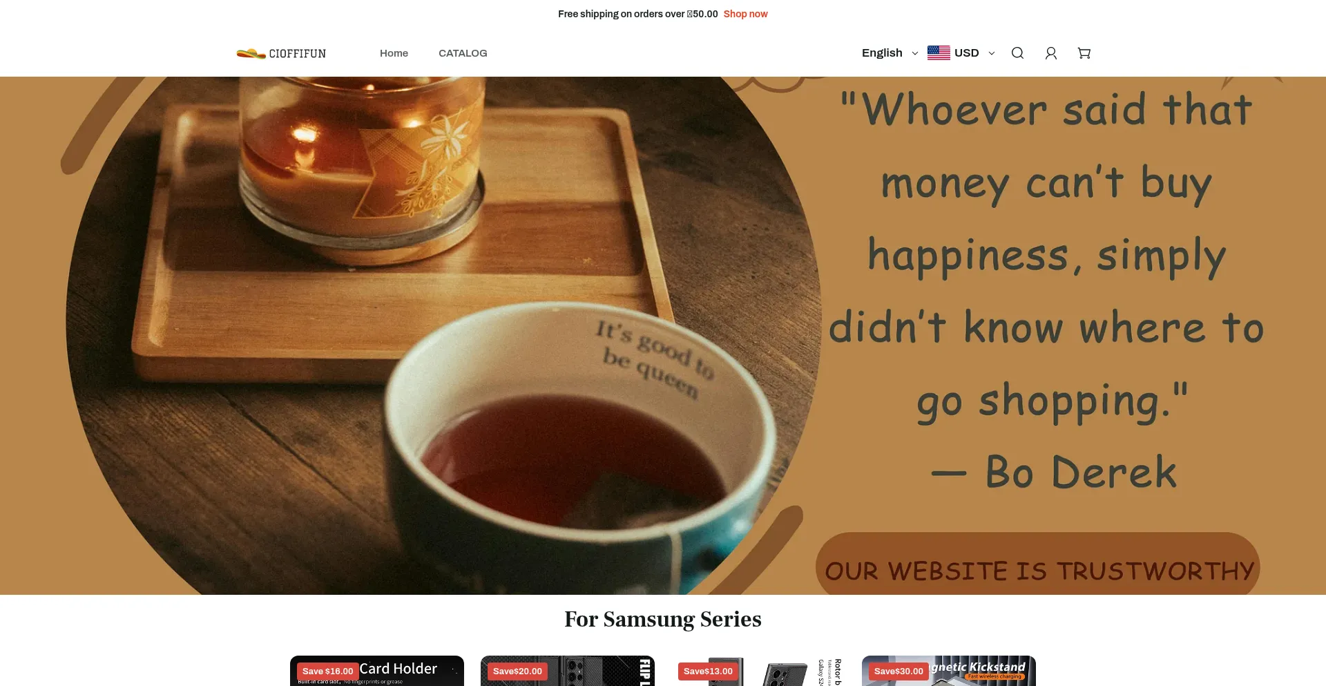 Website screenshot of Cioffifun.com