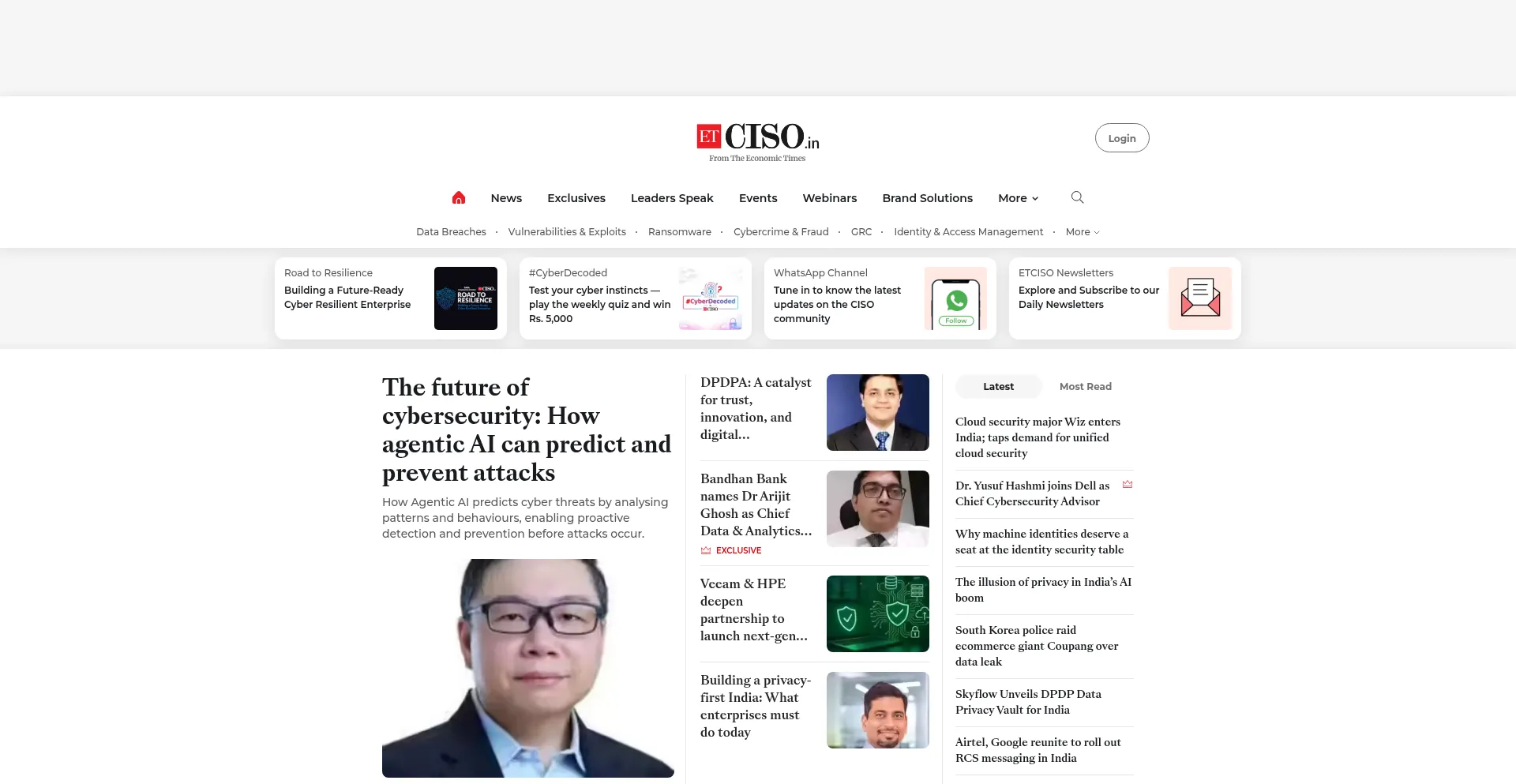 Ciso.economictimes.indiatimes.com