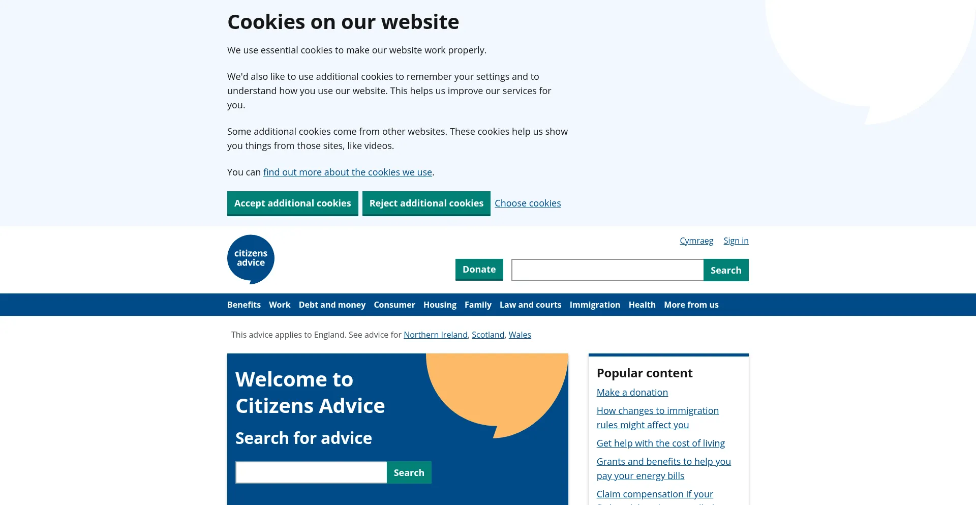 Citizensadvice.org.uk é Seguro e Confiável?