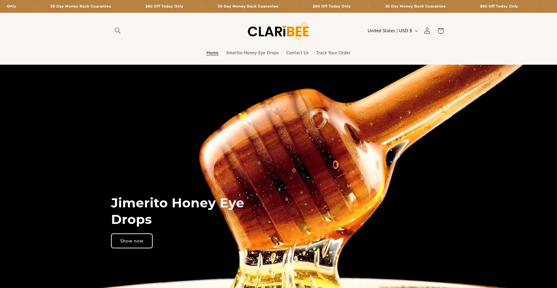 Claribee.store Screenshot