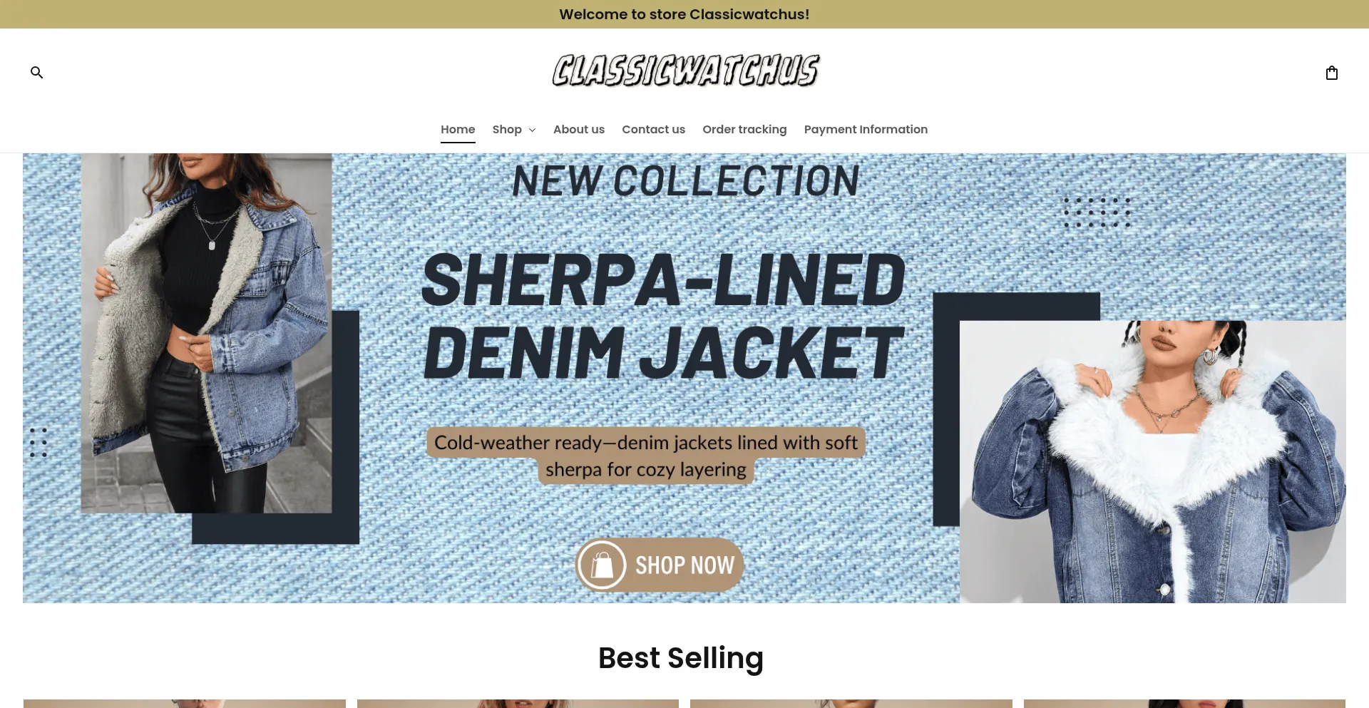 Website screenshot of Classicwatchus.com