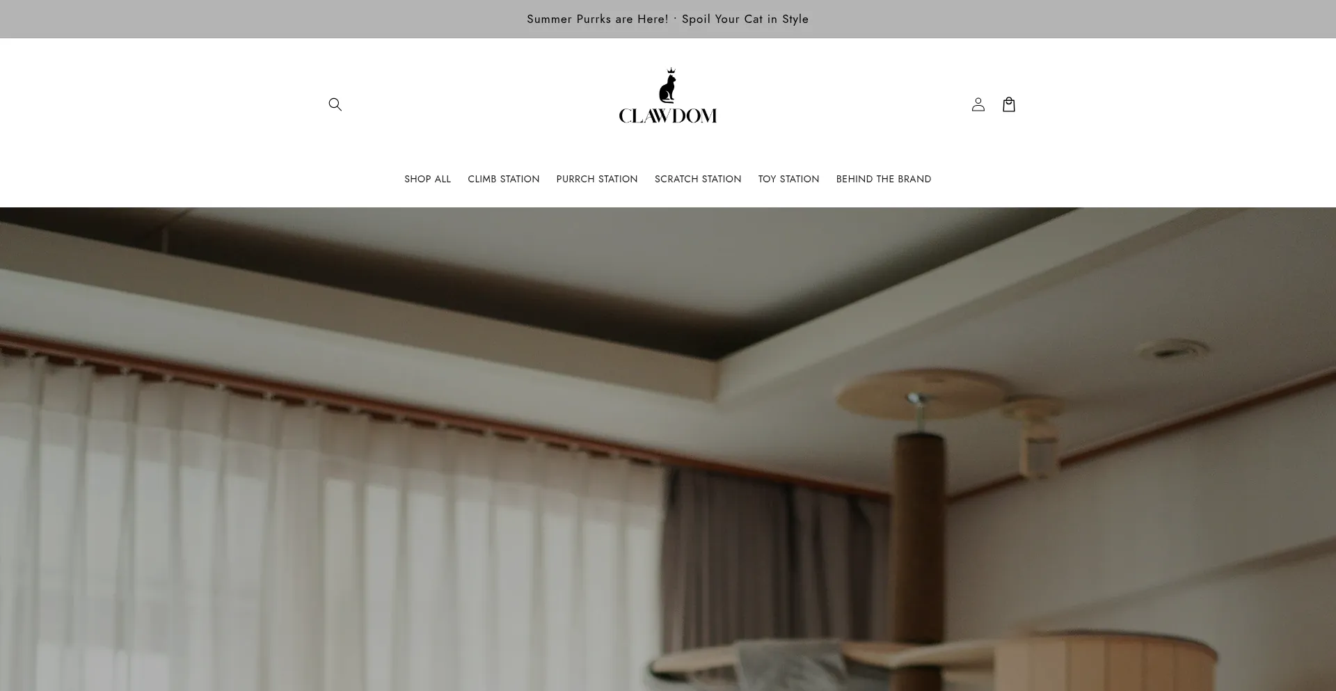 Website screenshot of Clawdom.com