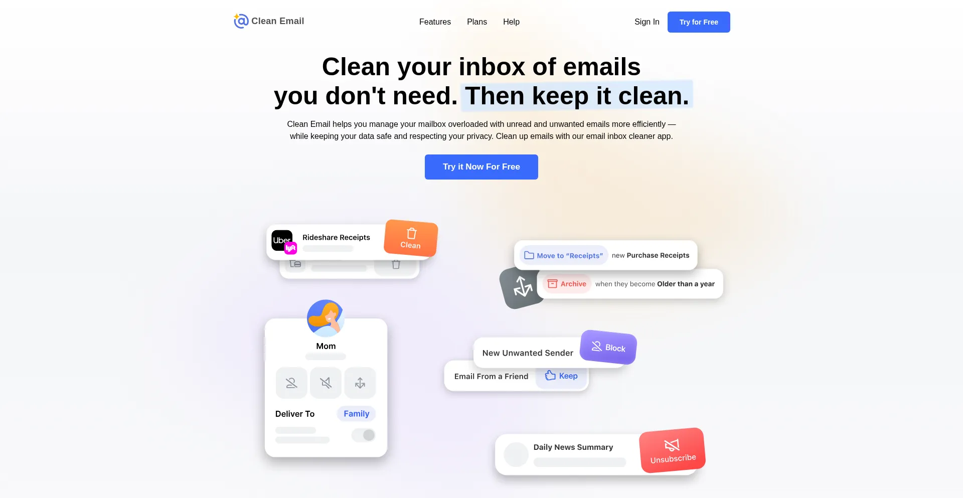 Clean.email Screenshot