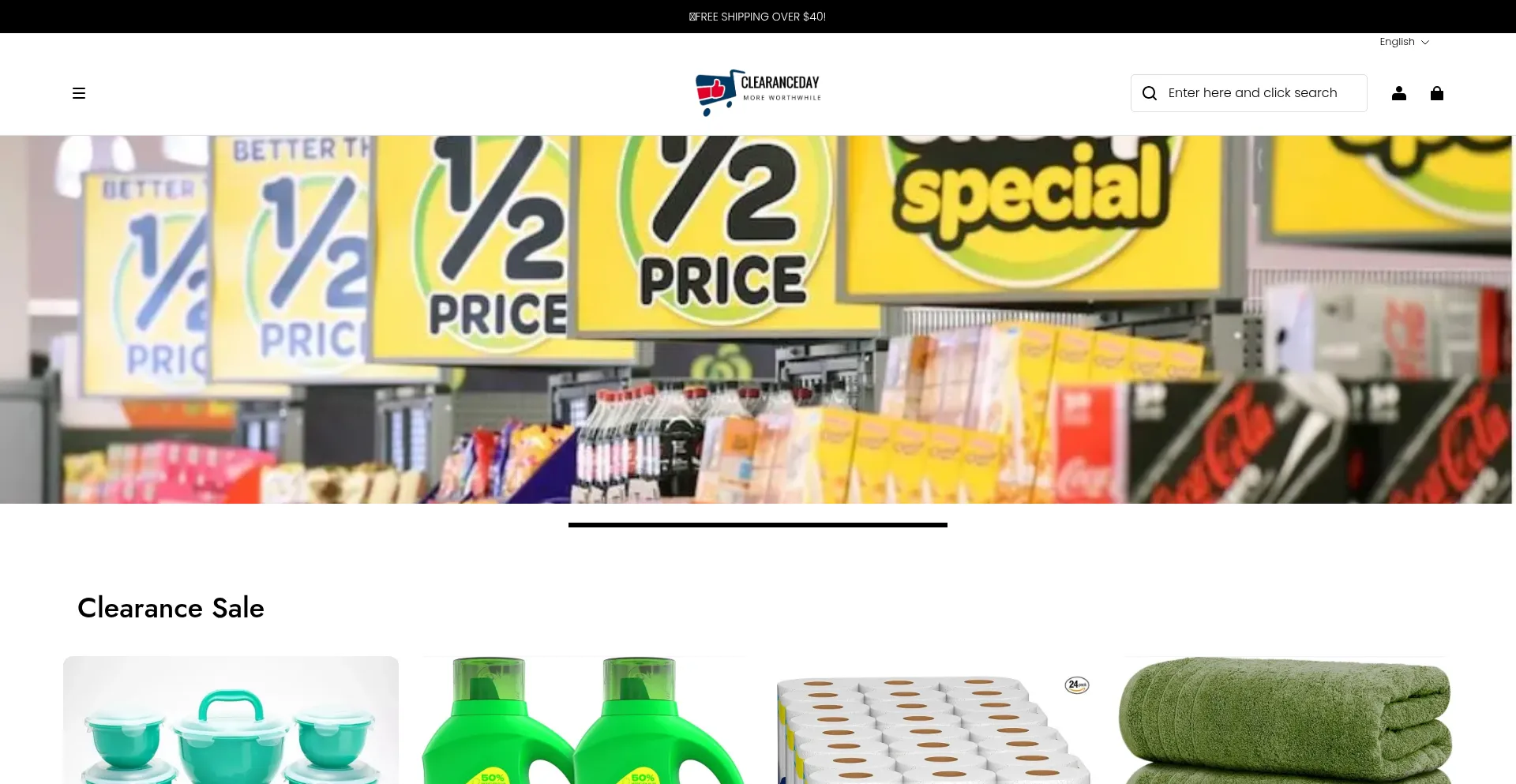 Clearanceday.shop Screenshot