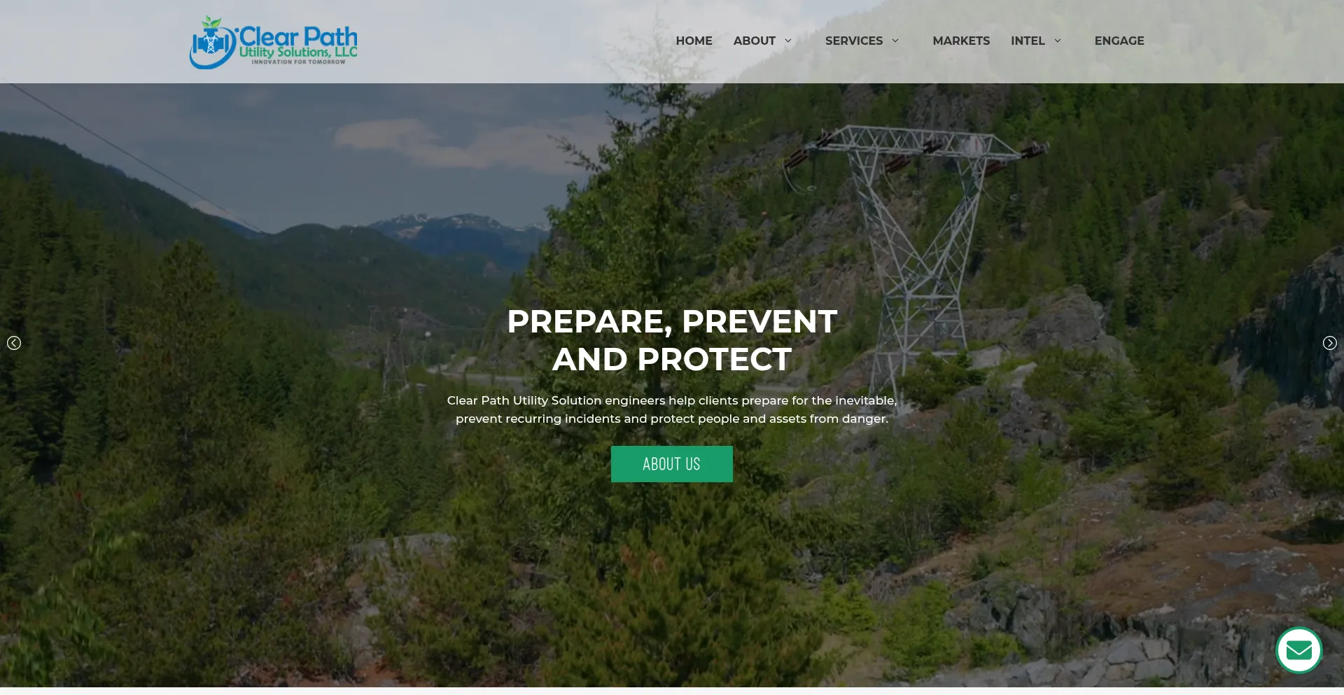 Website screenshot of Clearpathutilityconsulting.com