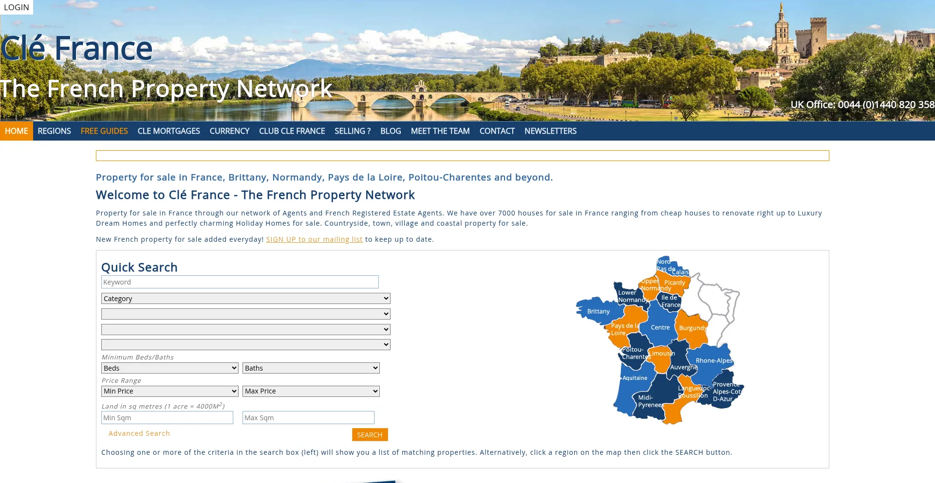 Clefrance.co.uk Screenshot