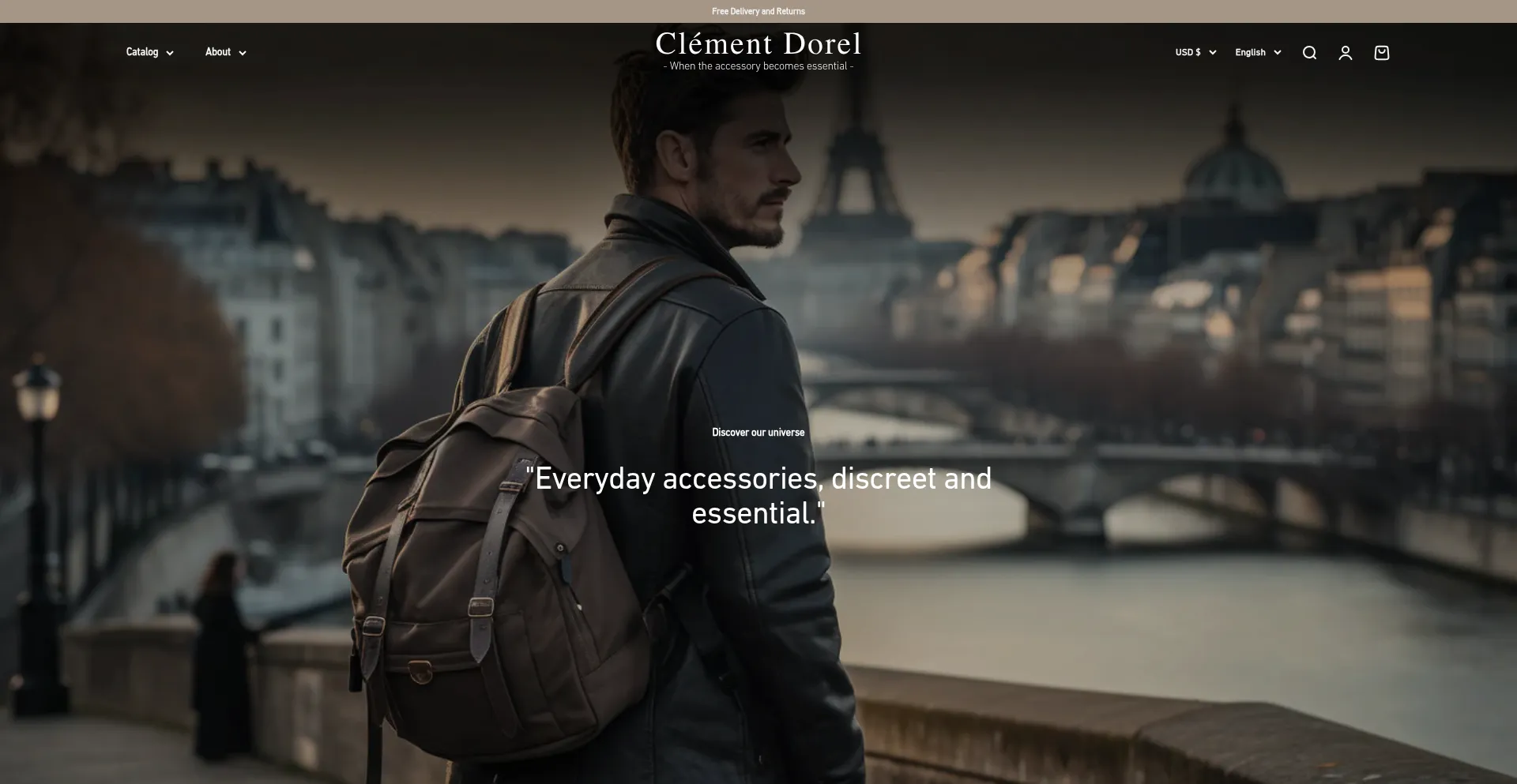 Website screenshot of Clementdorel.com