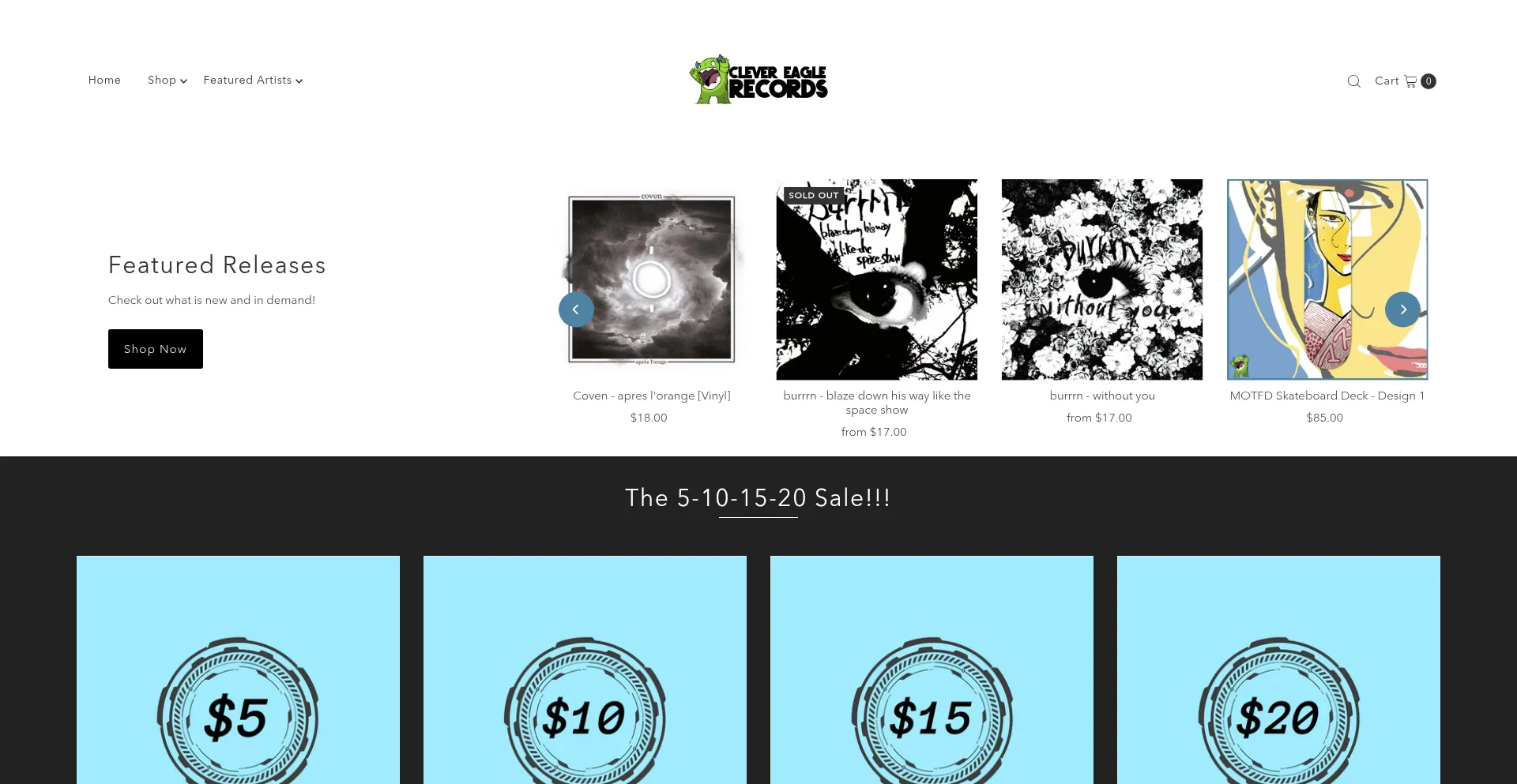 Website screenshot of Clevereagle.com