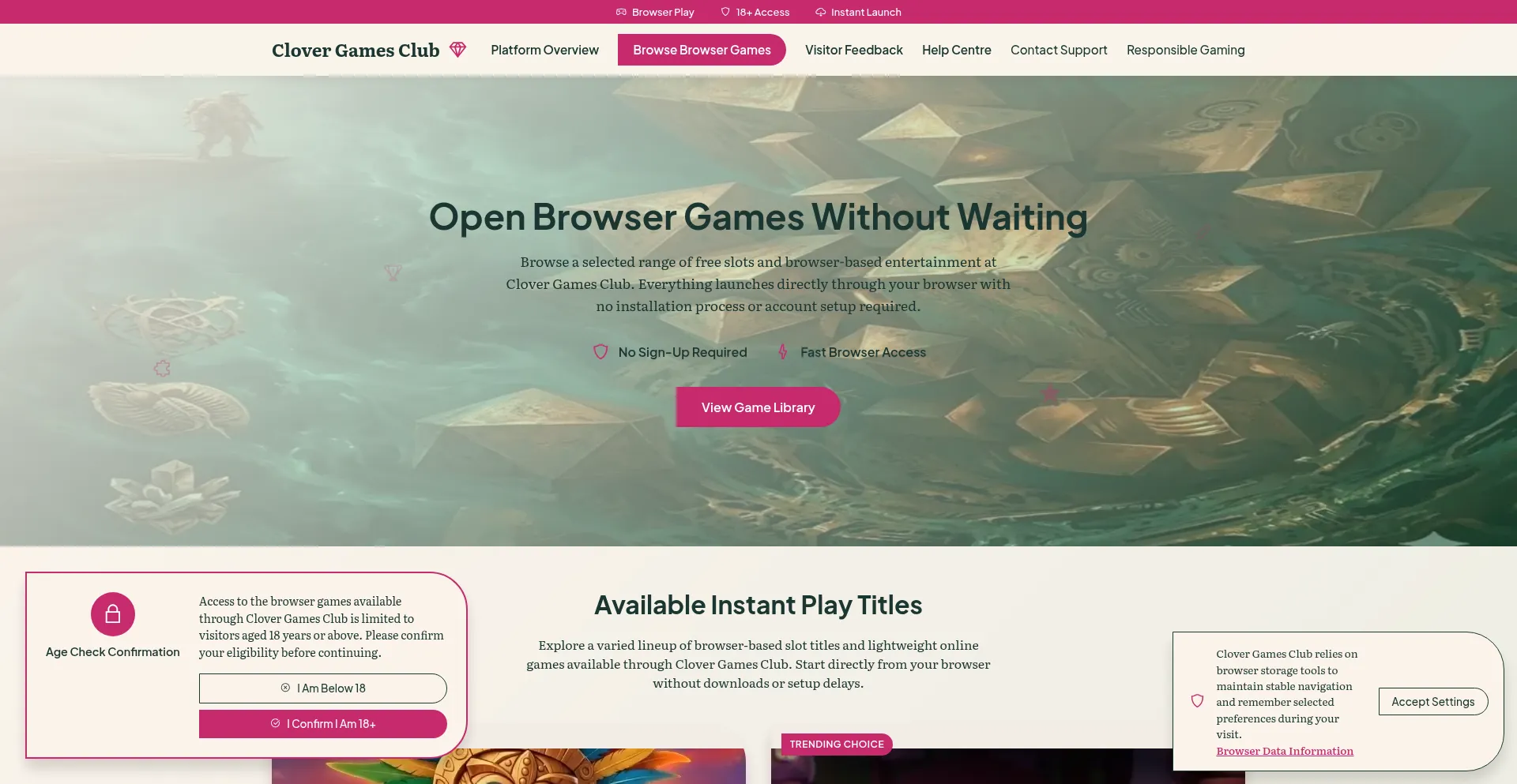 Clovergamesclub.com