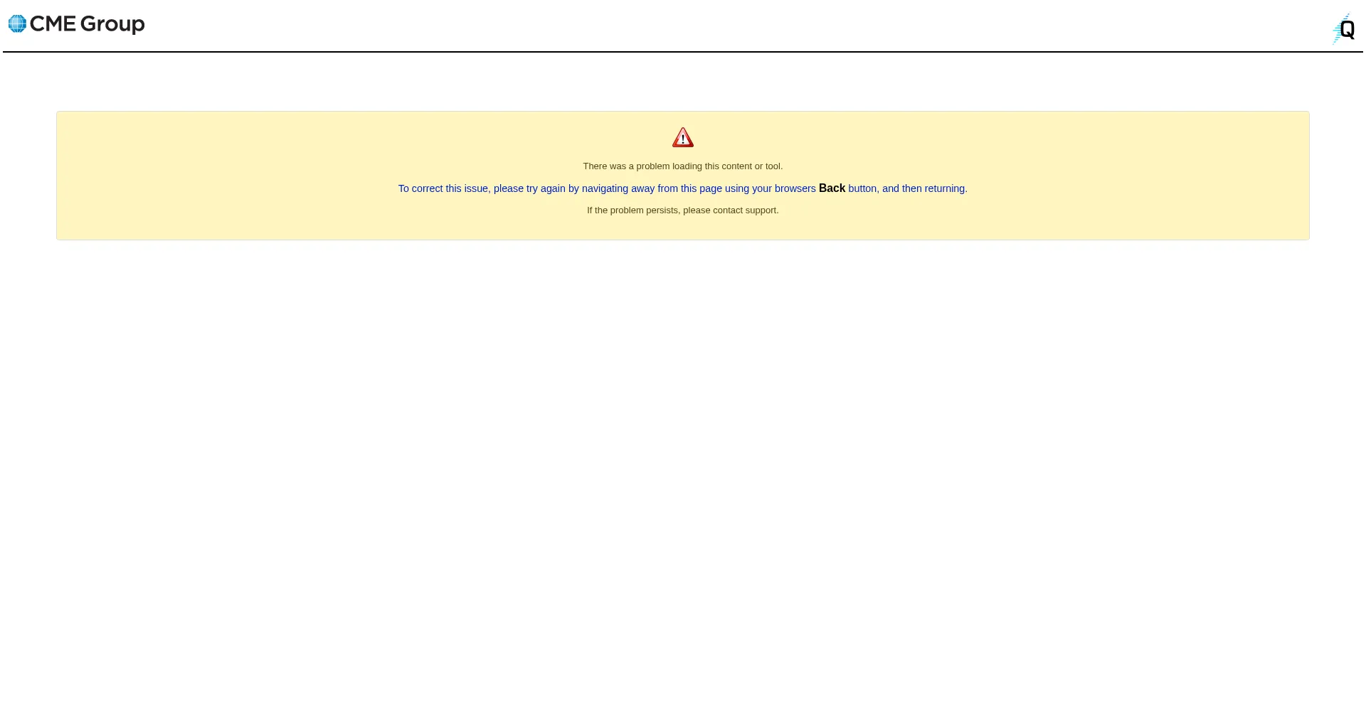 Website screenshot of Cmegroup-tools.quikstrike.net