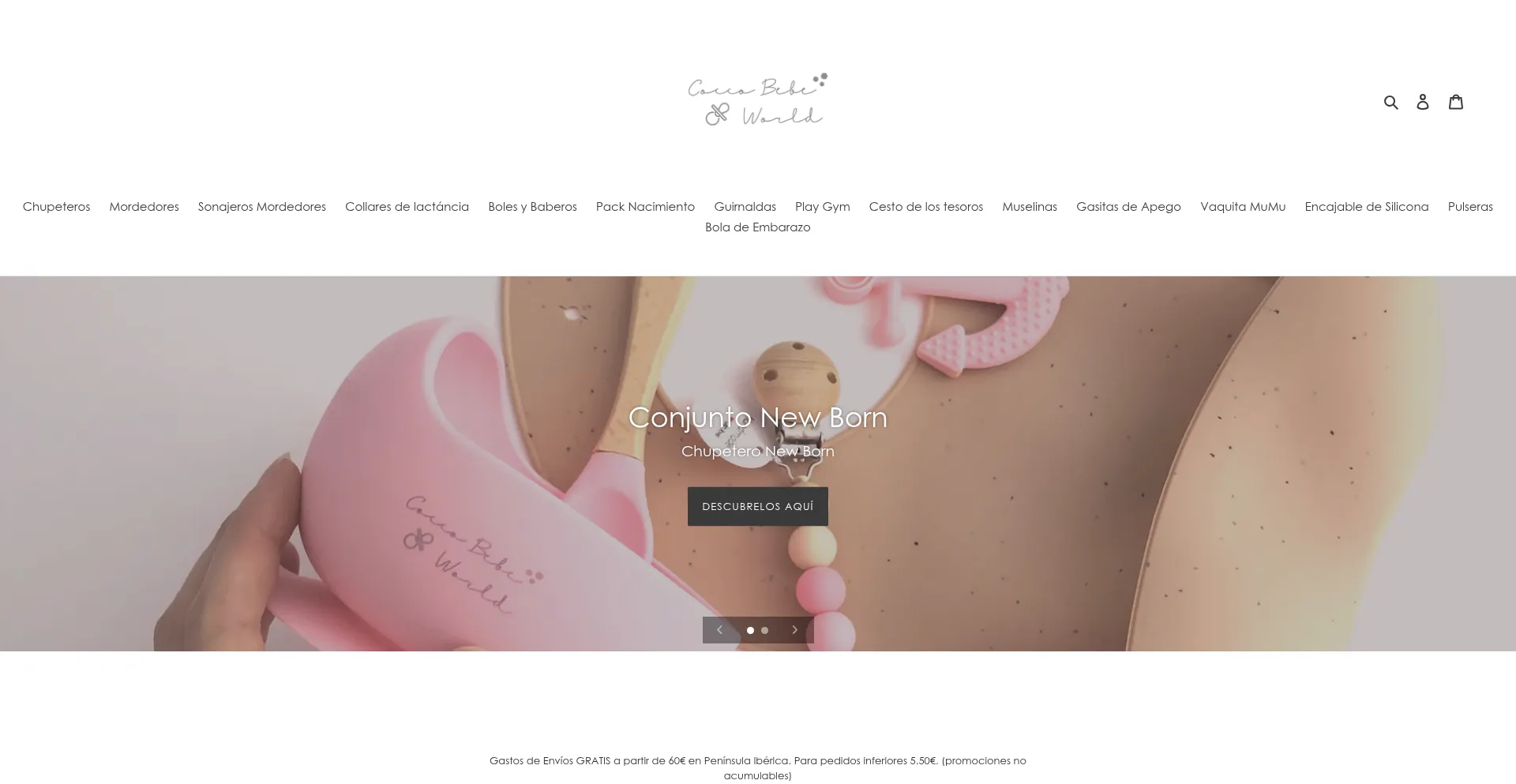 Website screenshot of Coccobebeworld.com