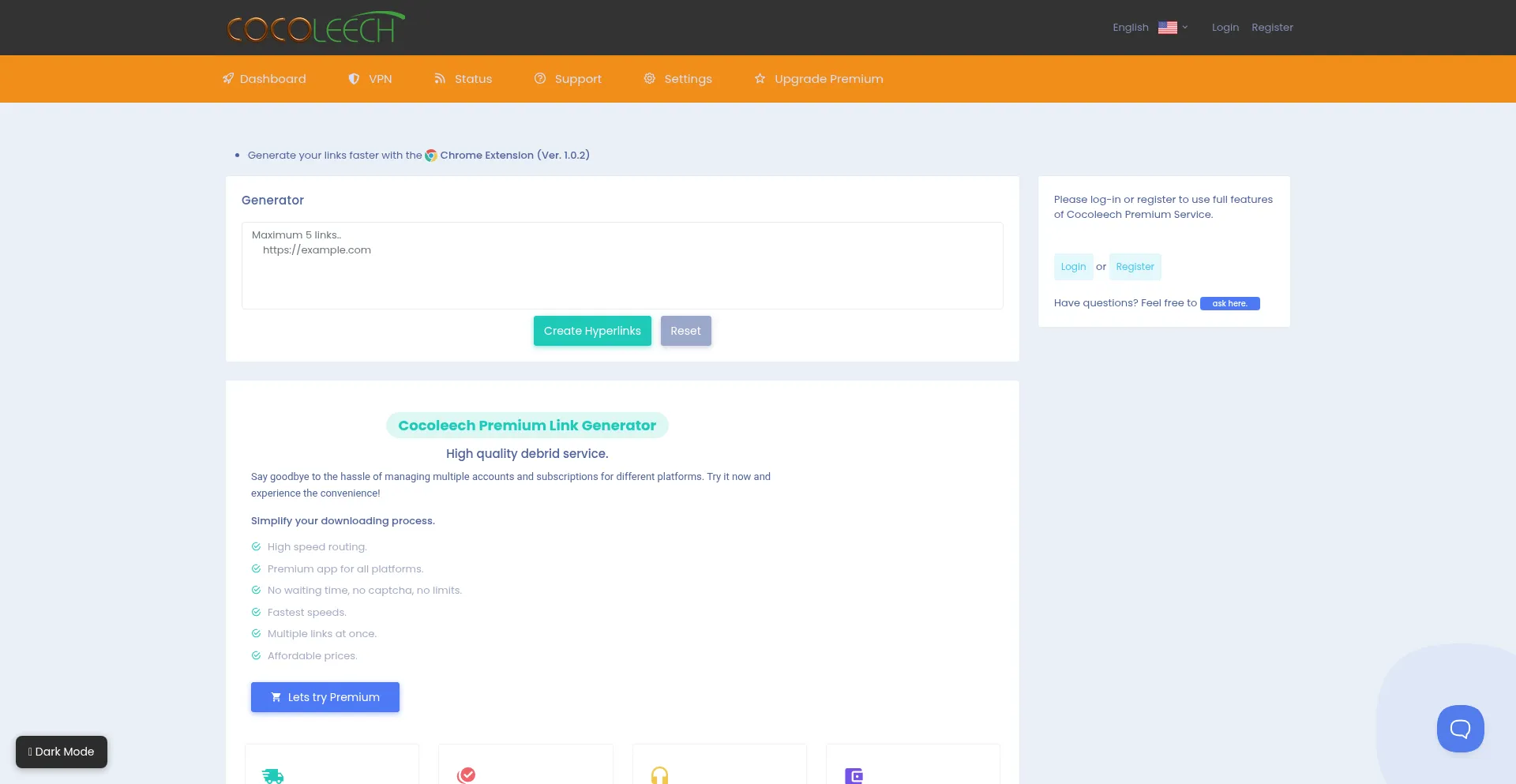 Website screenshot of Cocodebrid.com