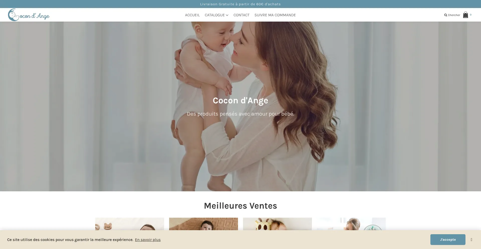 Website screenshot of Cocondange.com