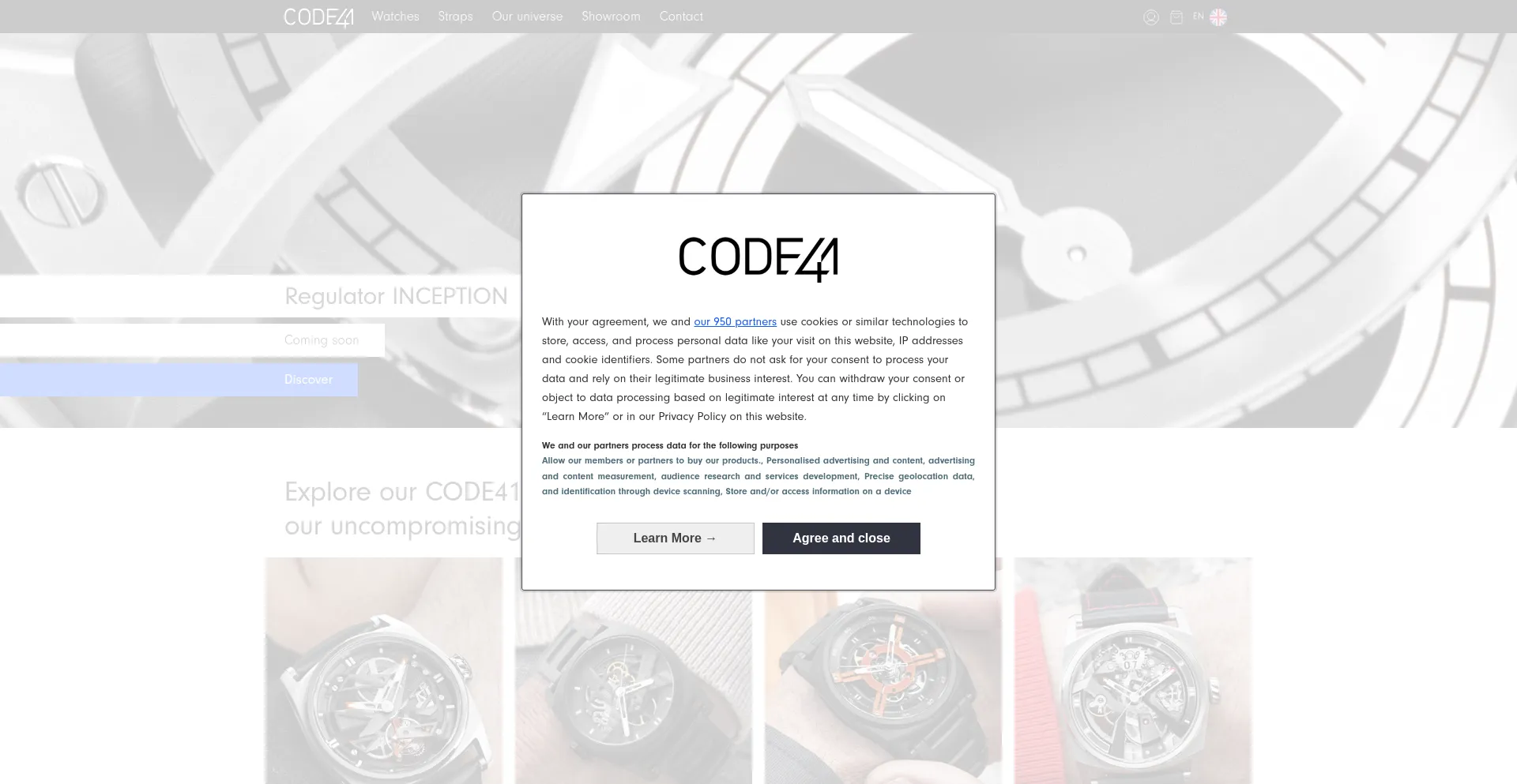 Code41watches.com Screenshot