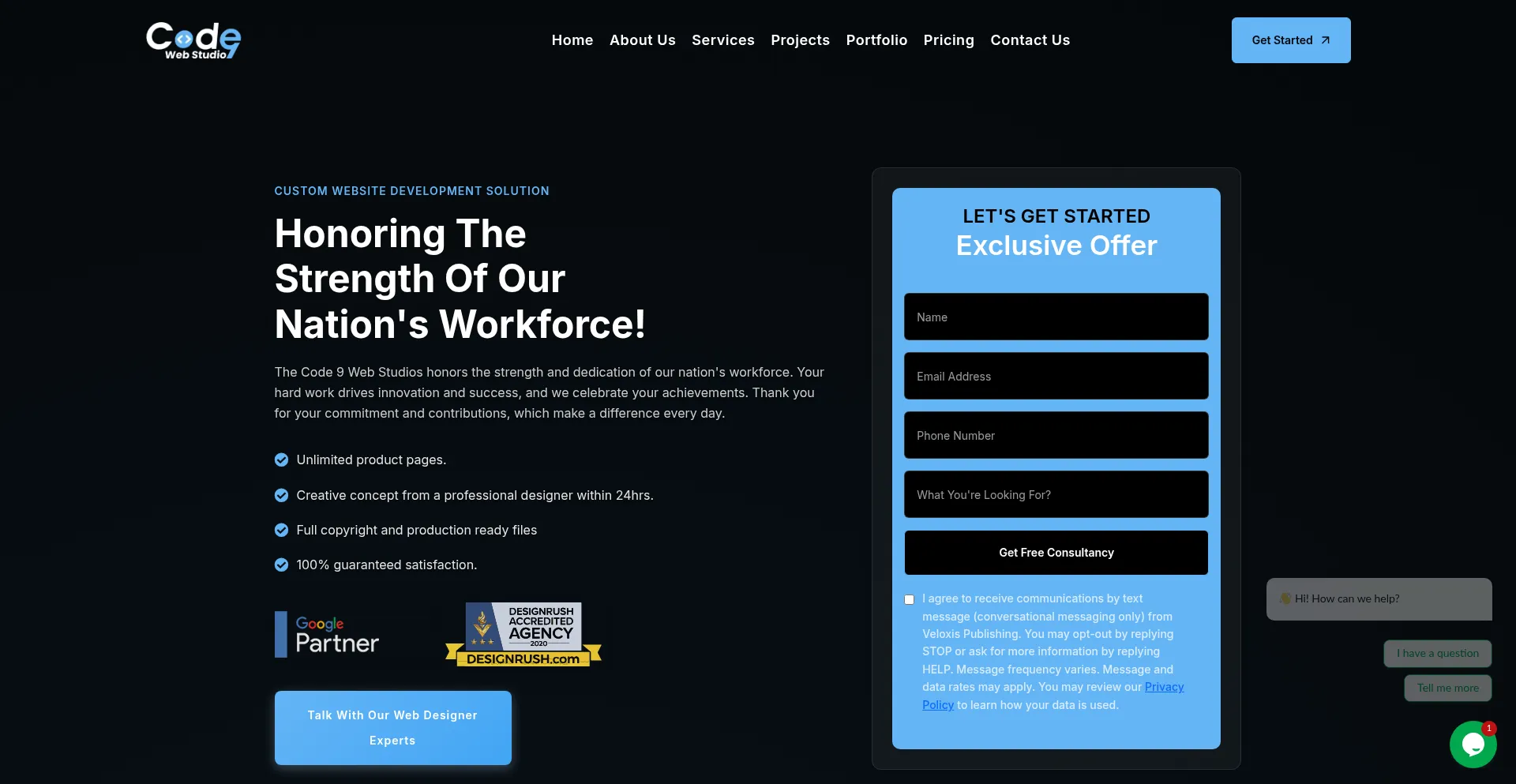 Code9webstudios.com Screenshot