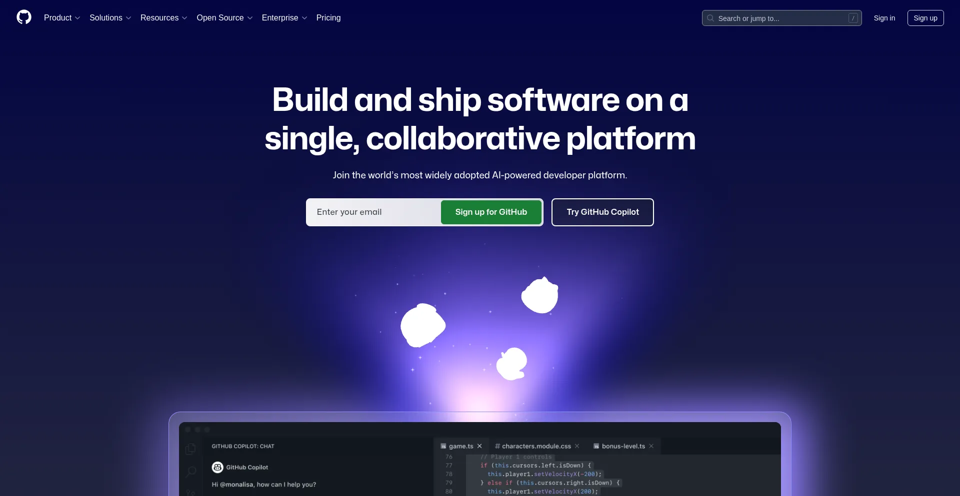 Website screenshot of Codeload.github.com