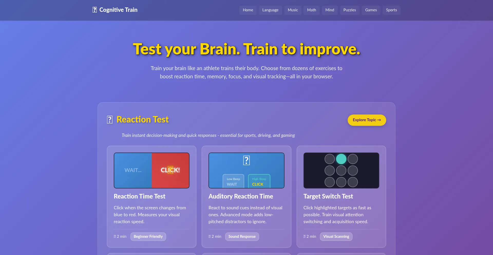 Cognitivetrain.com