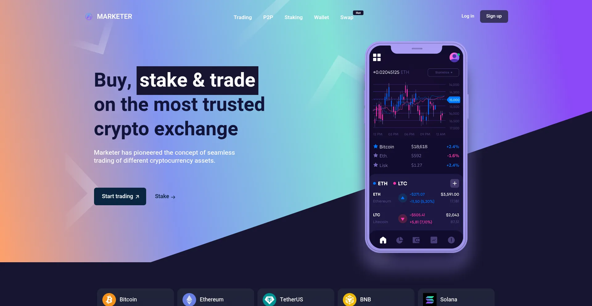 Website screenshot of Coinsidus.com