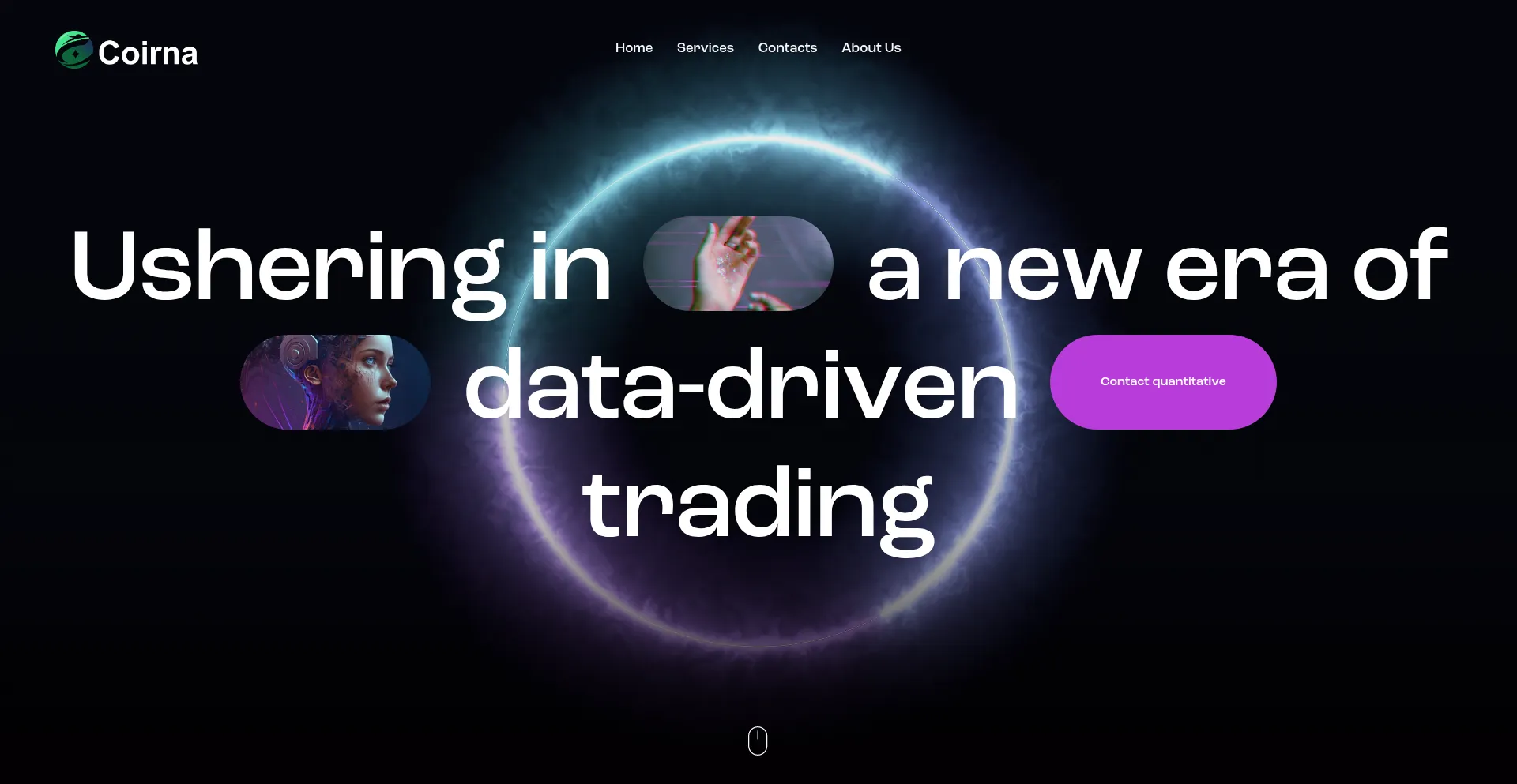 Website screenshot of Coirna.com