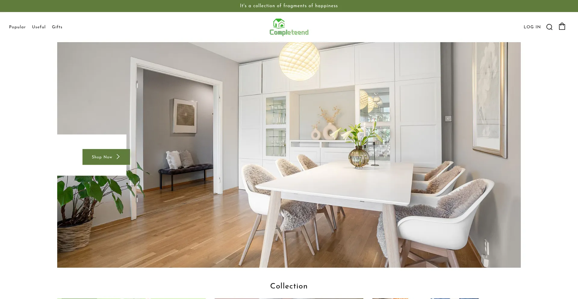 Website screenshot of Completeend.net
