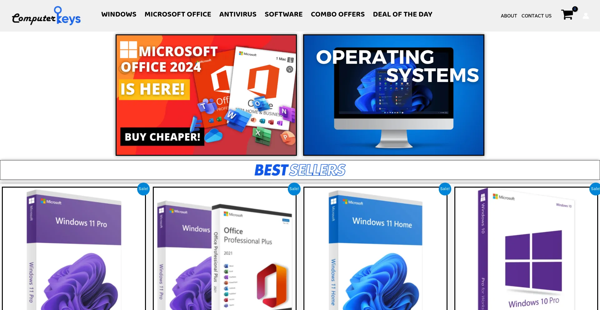 Website screenshot of Computerkeys.xyz