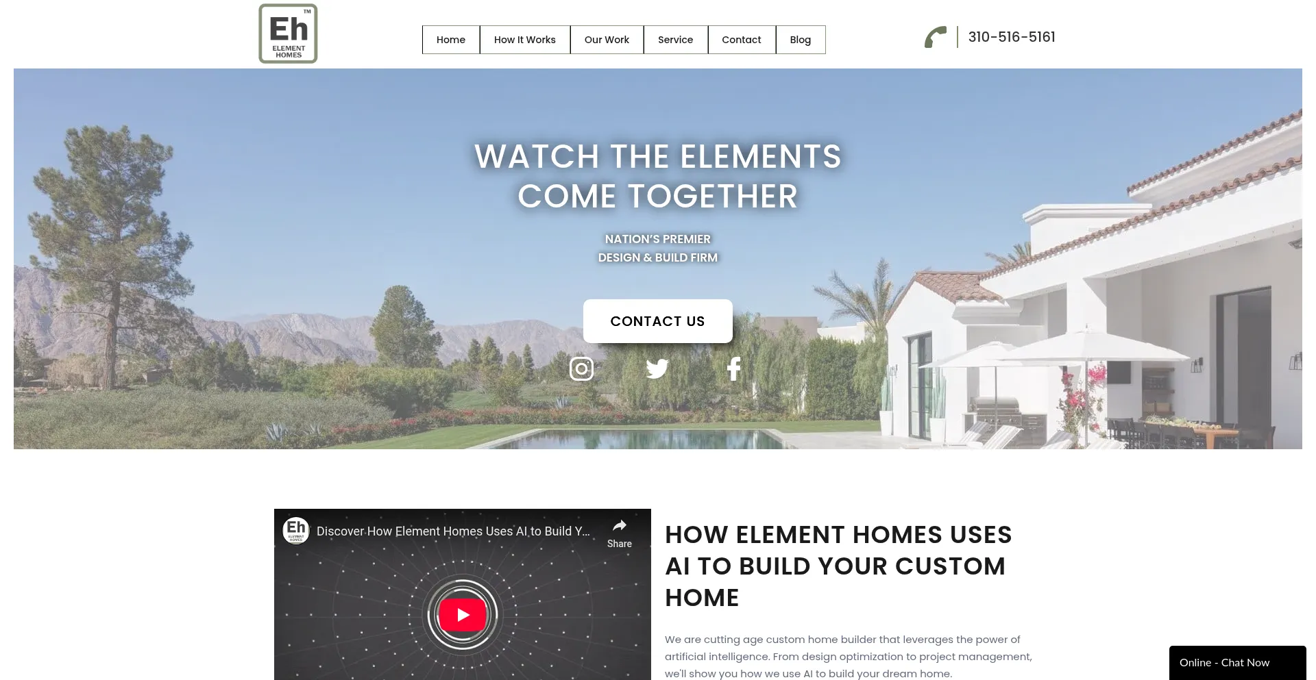 Website screenshot of Constructelements.com