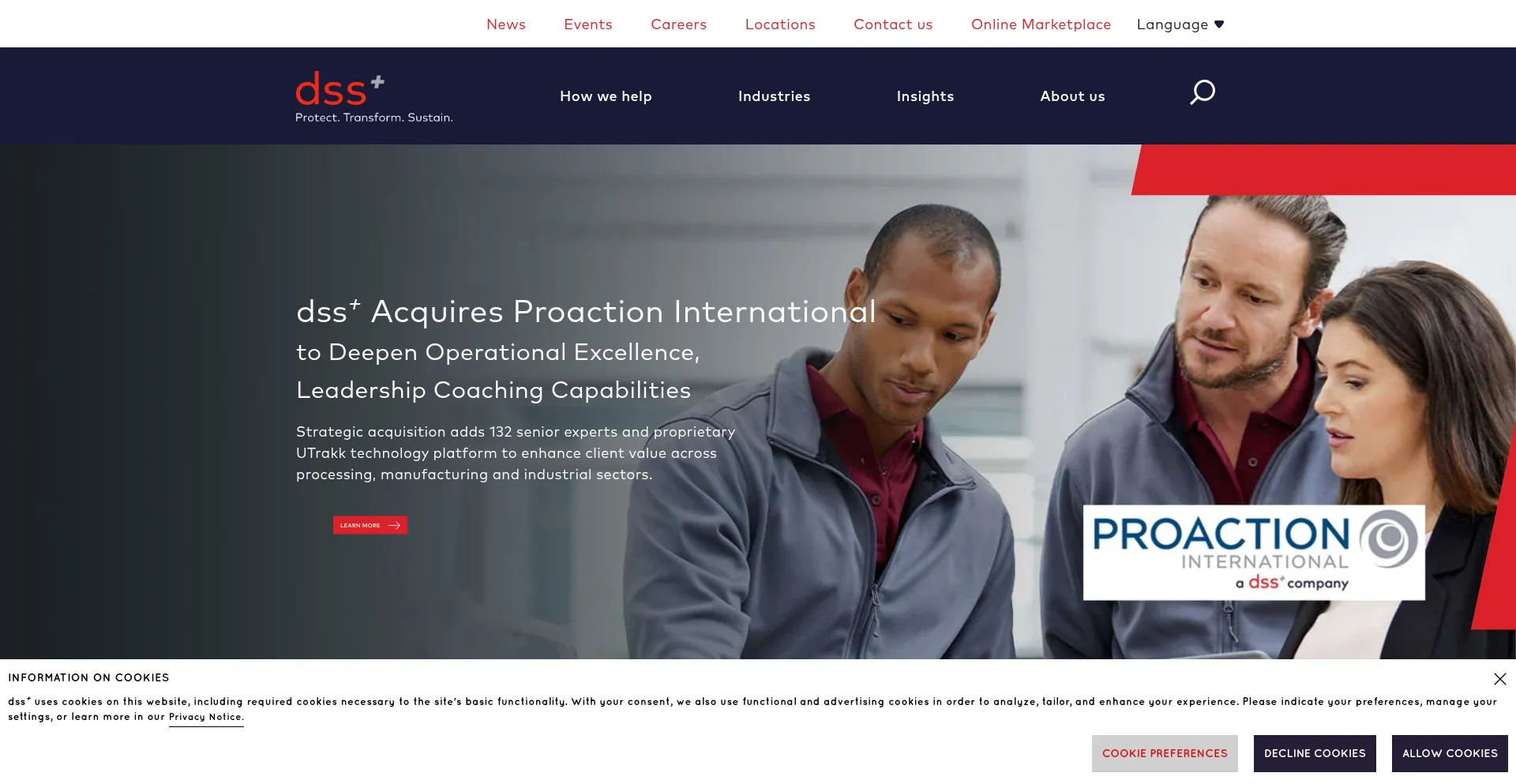Website screenshot of Consultdss.com