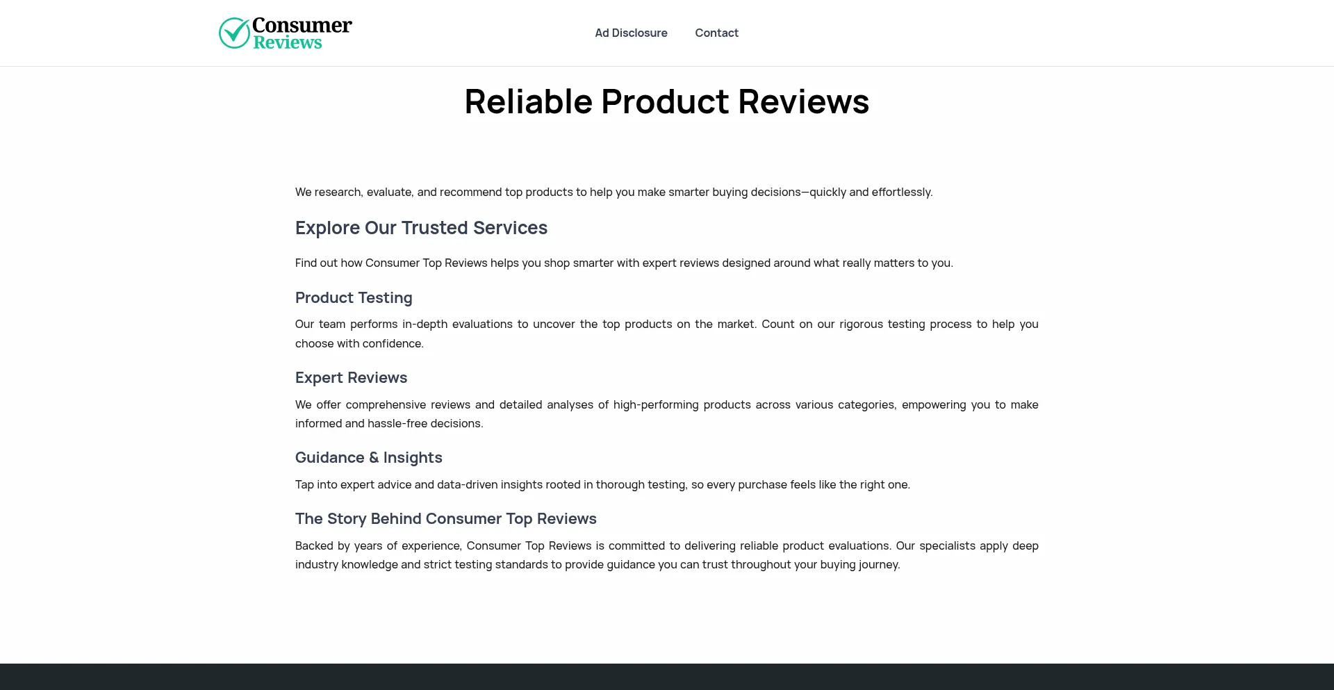 Consumertopreviews.com é Seguro e Confiável?