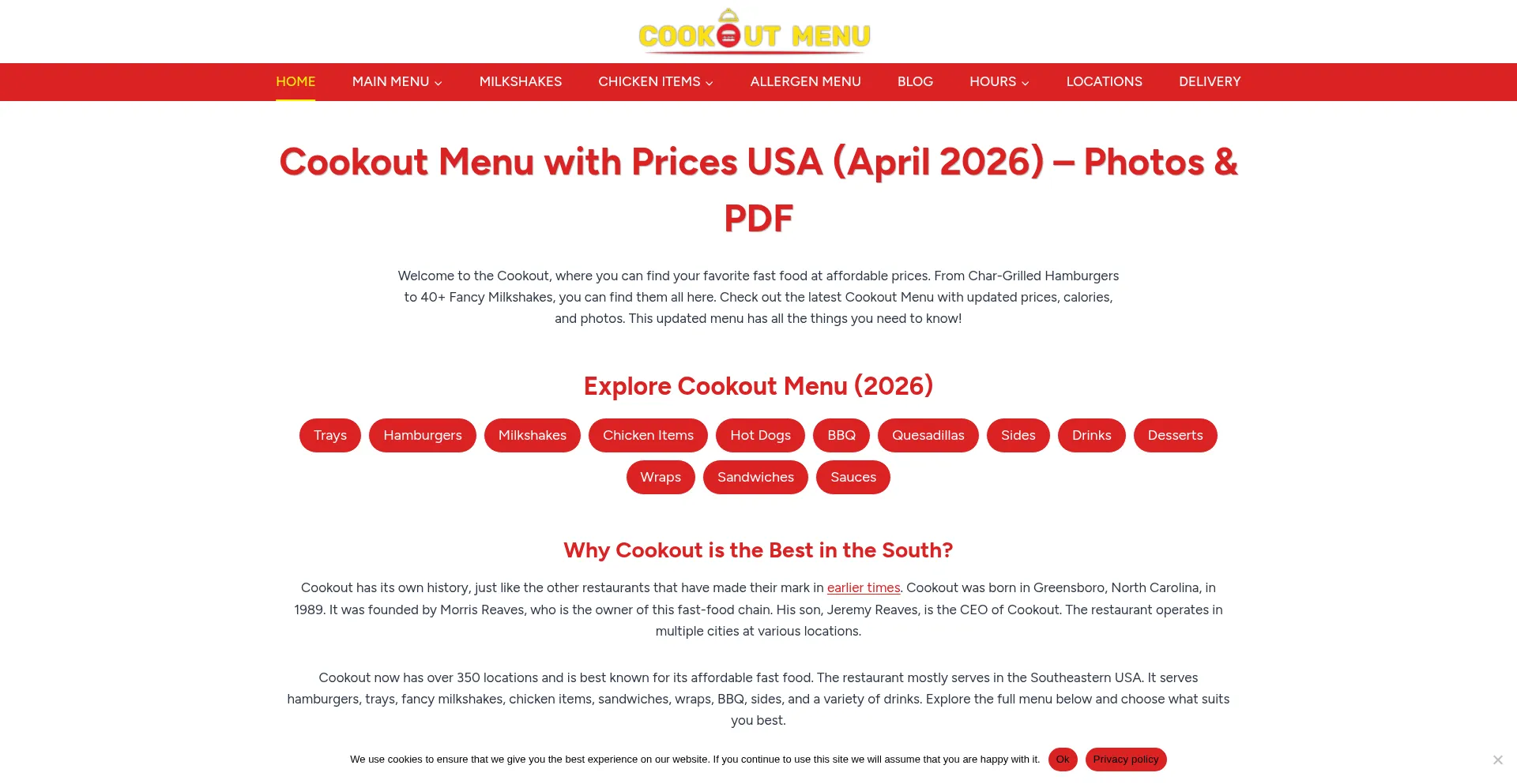 Cooksoutmenu.com