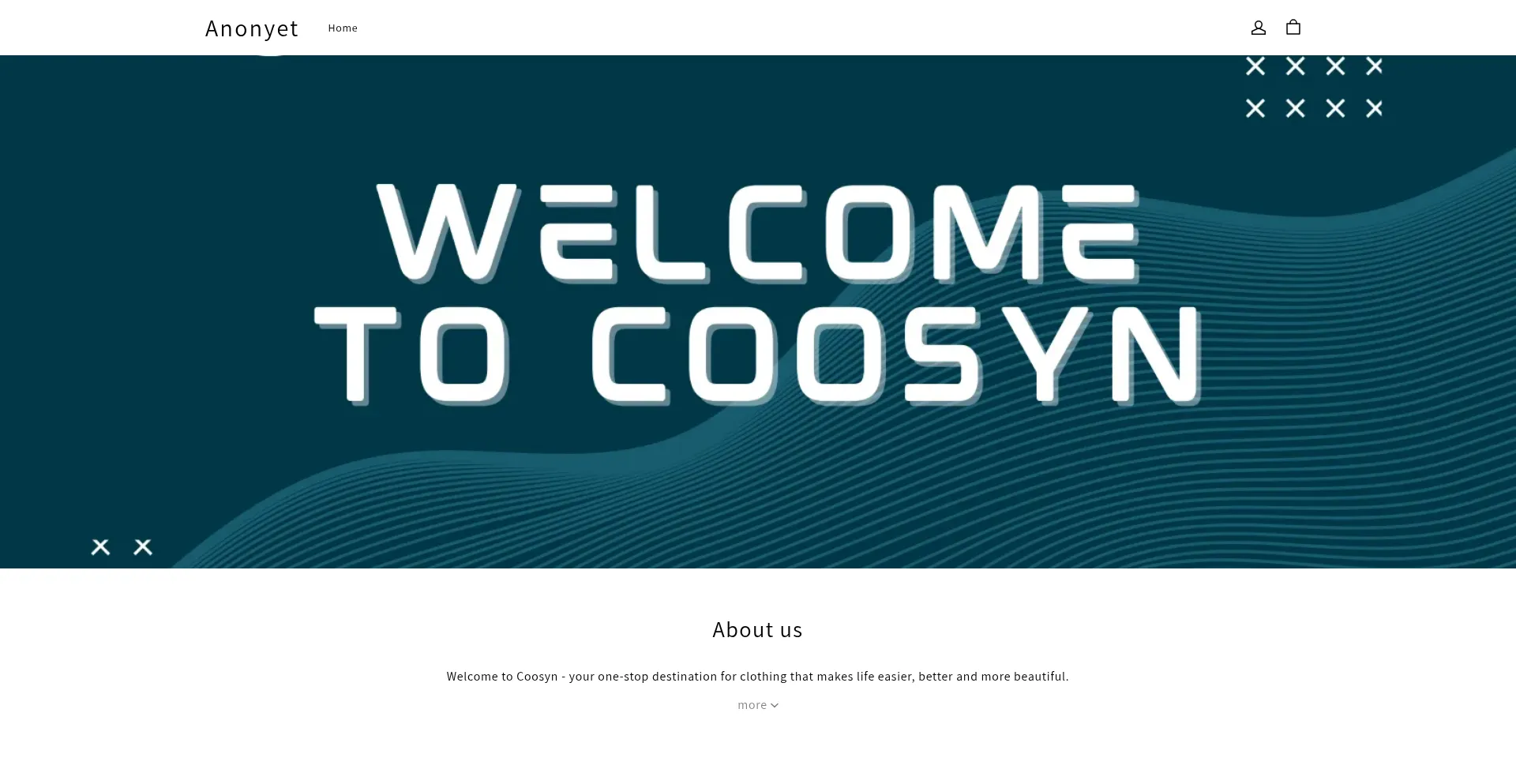 Website screenshot of Coosyn.com