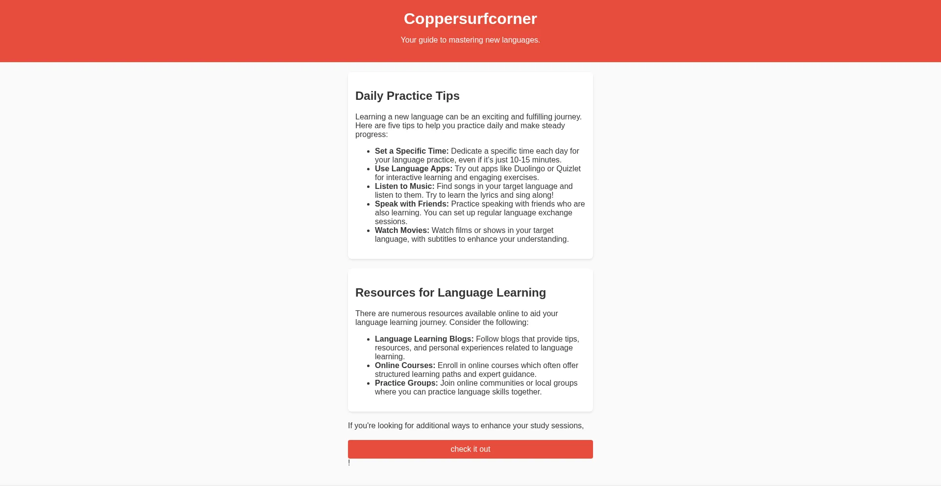 Coppersurfcorner.com